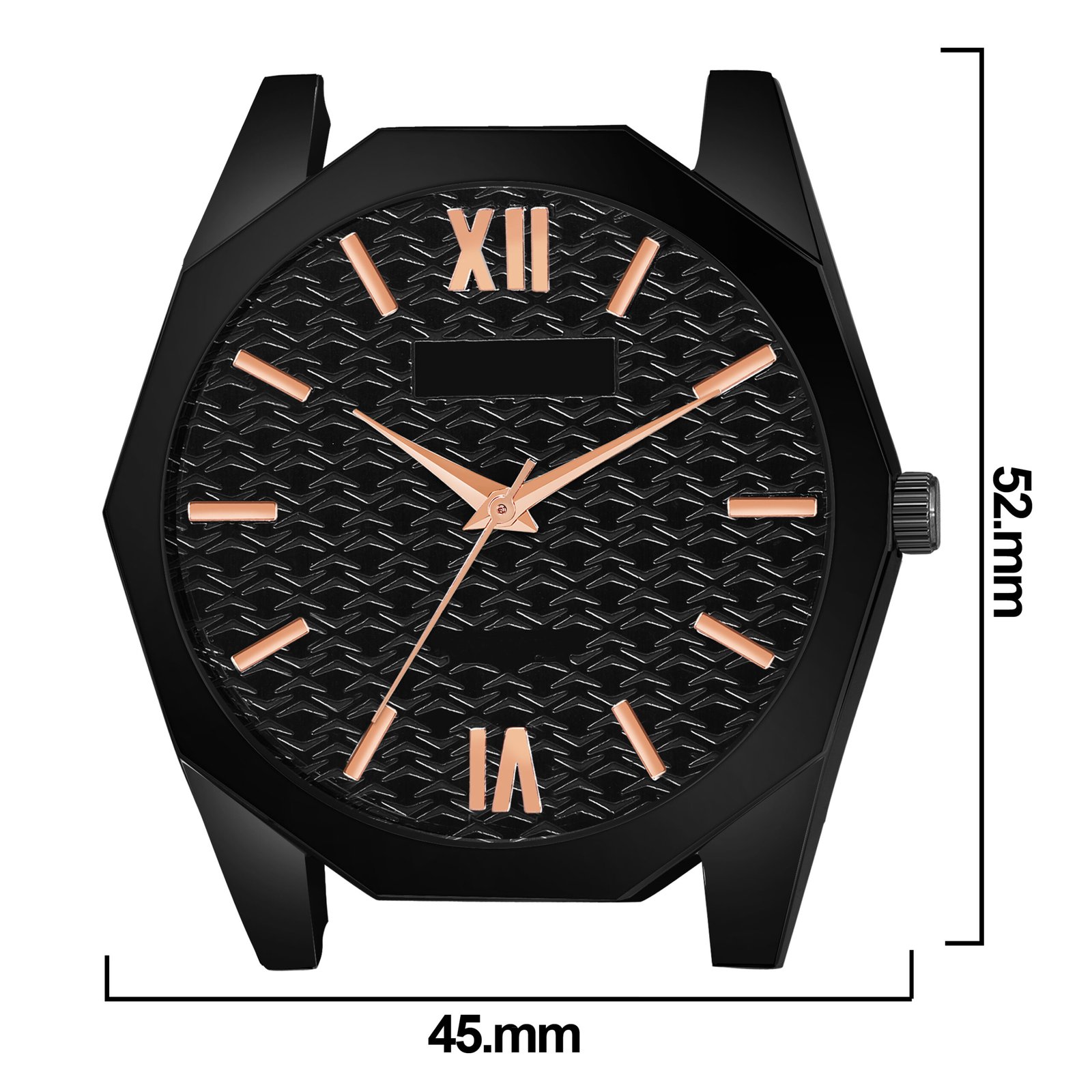 Black Fancy Casual Watch For Men LR81