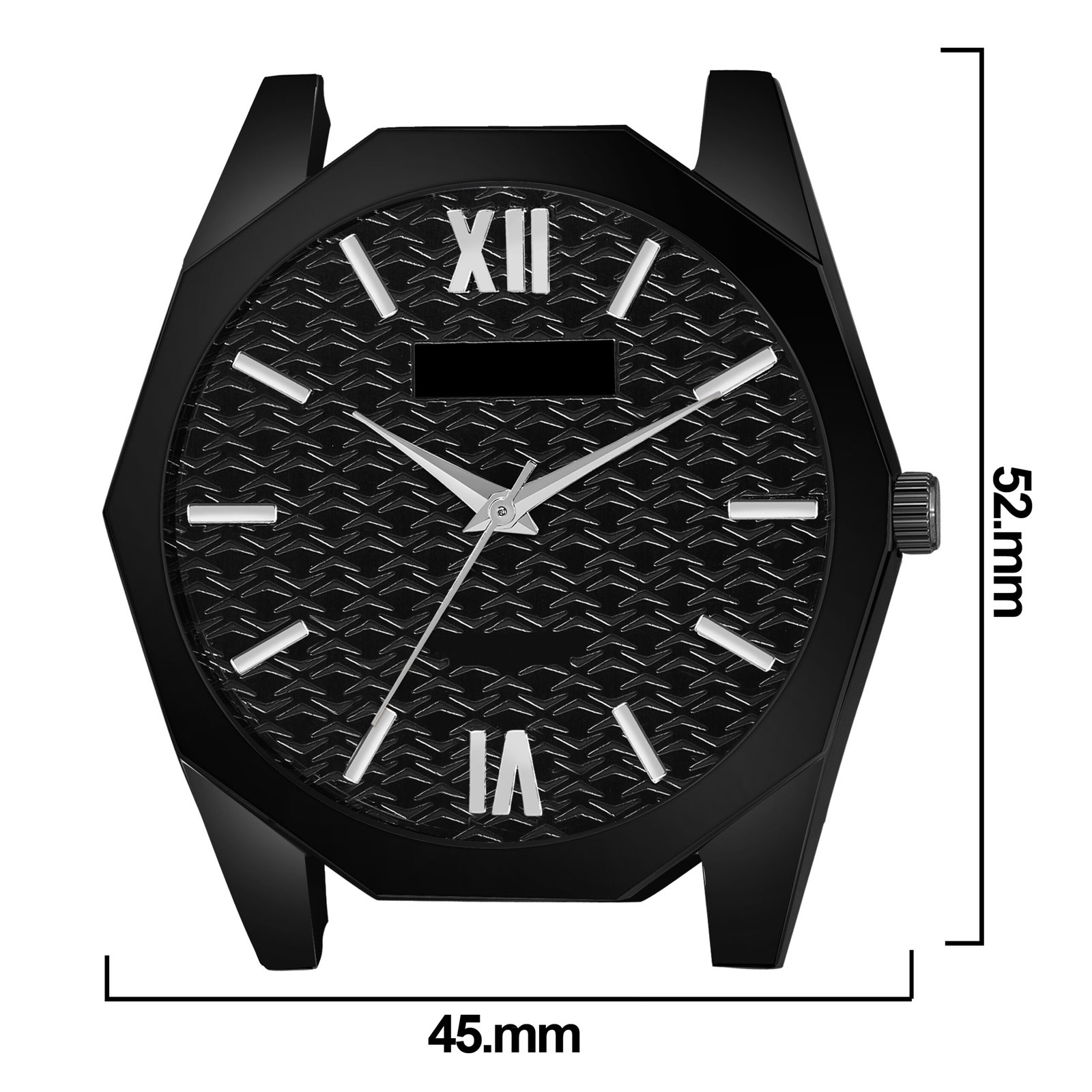 Black Fancy Casual Watch For Men LR82
