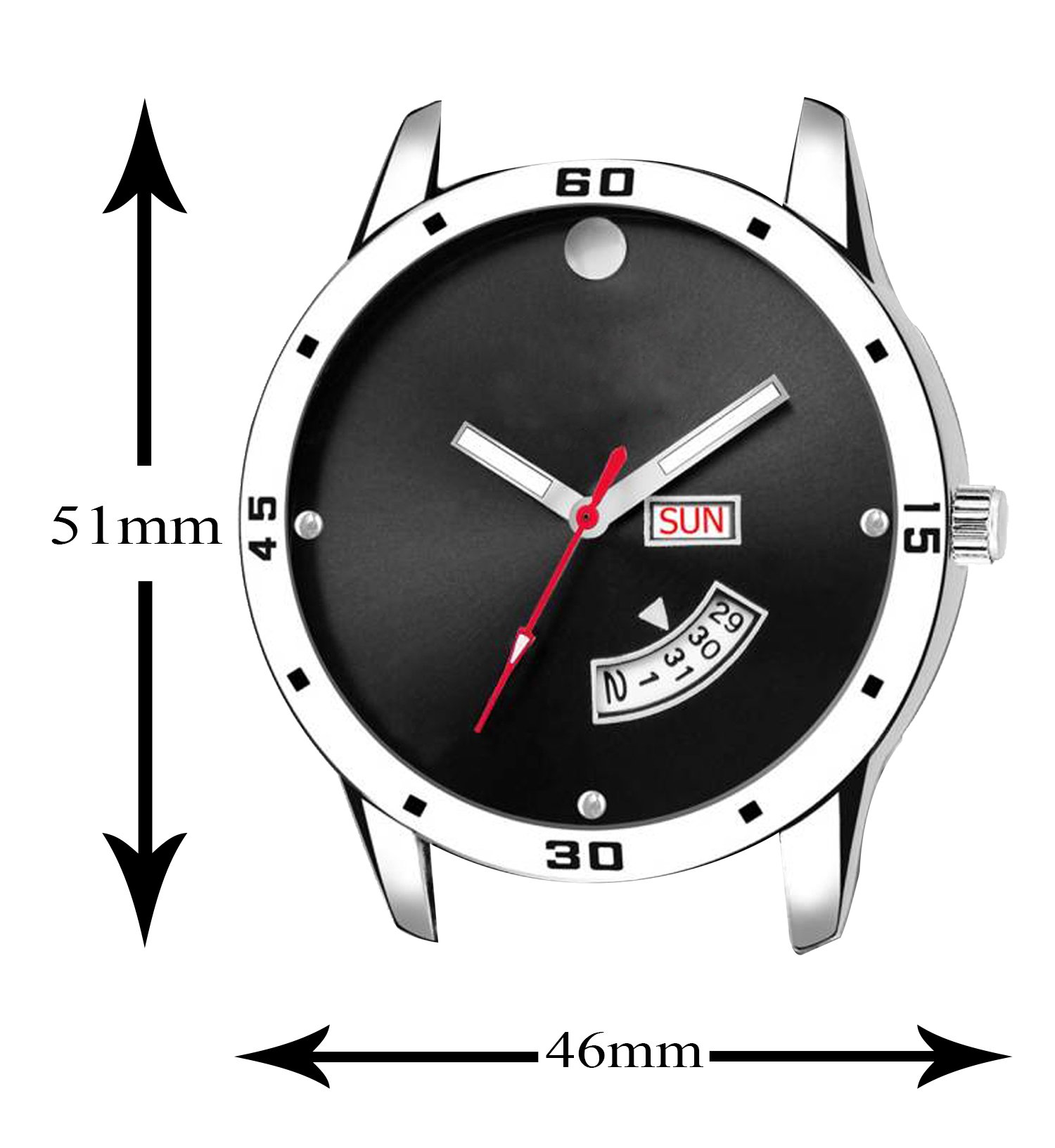 Black Day Date Analog Watch For Men LR104