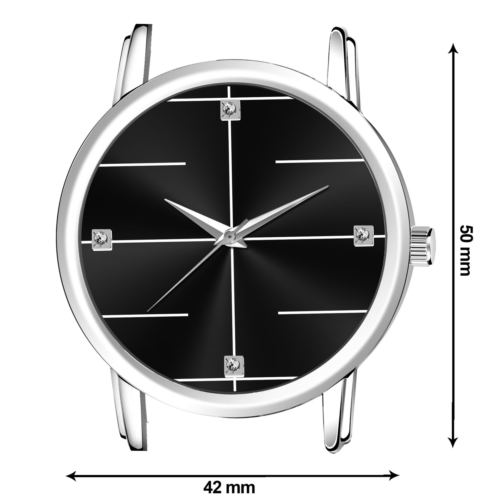 Black Standard Analog Watch For Men LR118