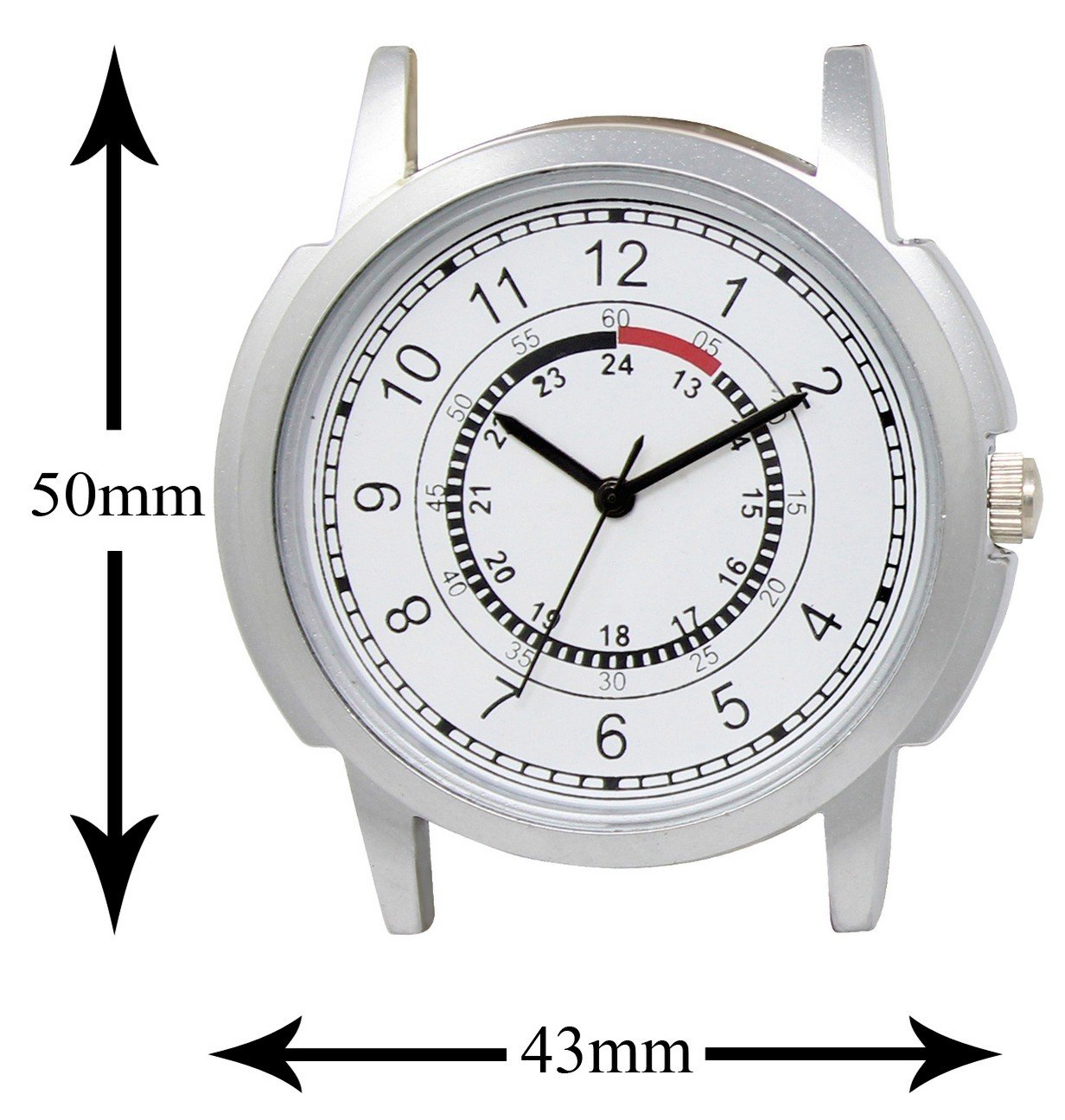 White Numbers Analog Watch For Men LR17