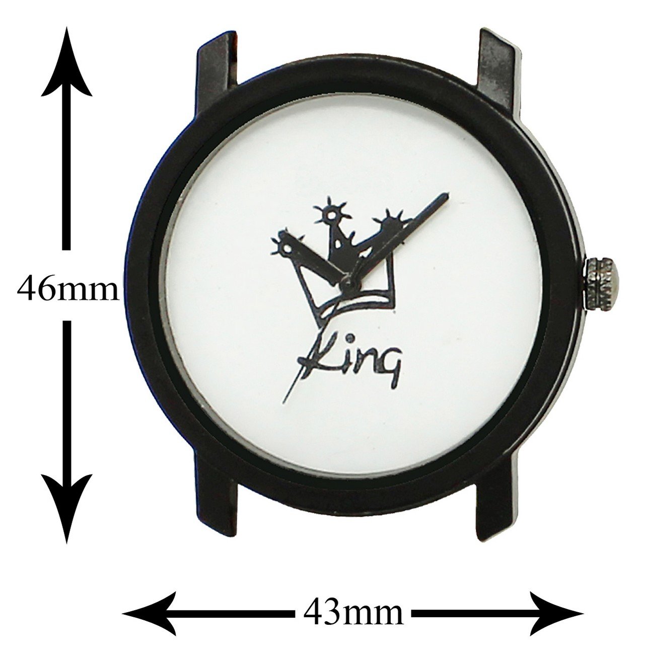 White & Black King Analog Watch For Men LR18