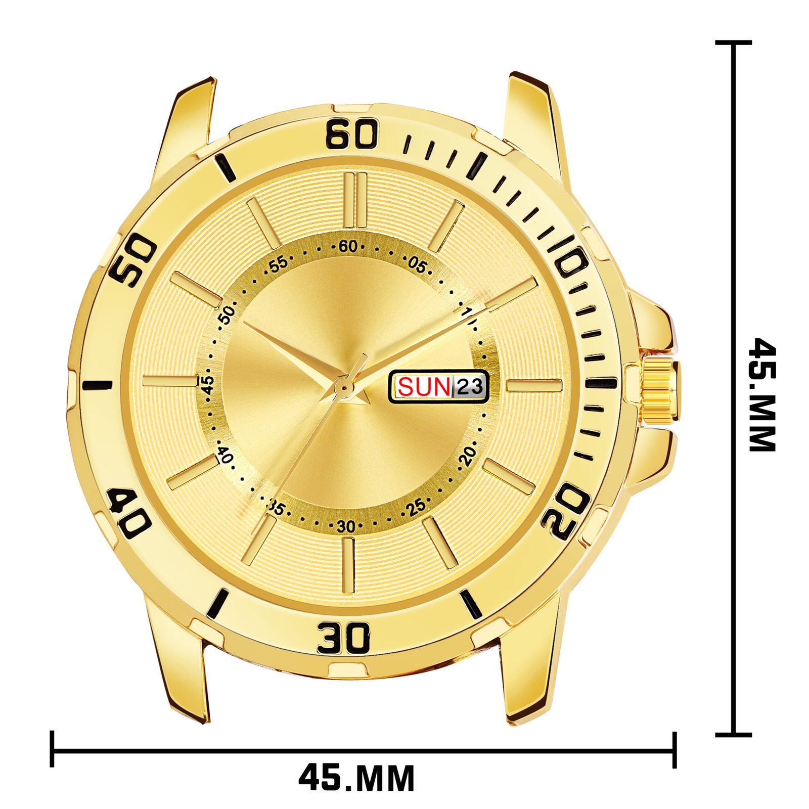Gold Day-Date Function Casual Watch For Men LR134