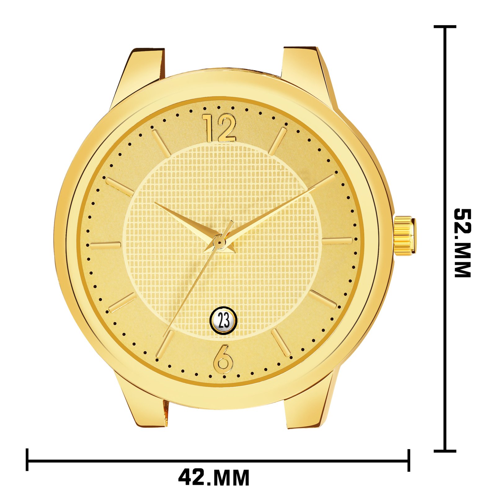 Gold Date Function Casual Watch For Men LR137