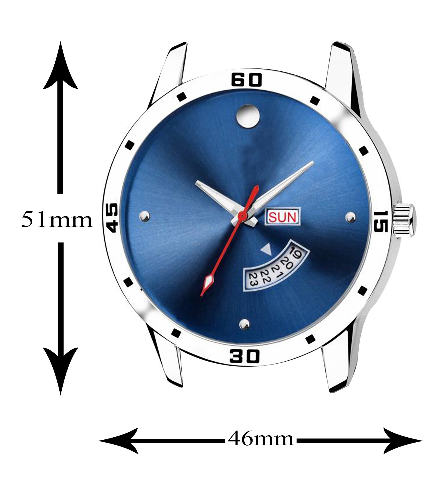 Blue Day Date Analog Watch For Men LR105