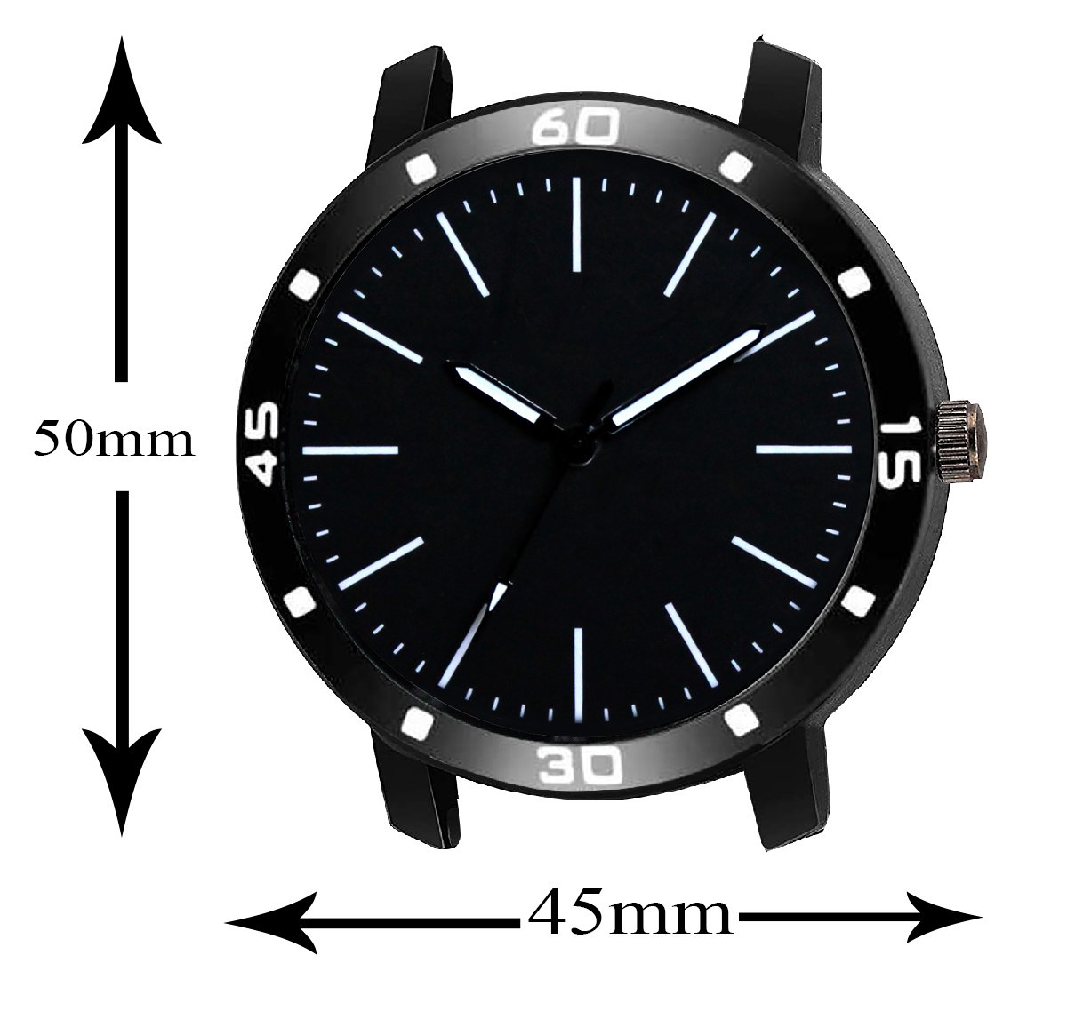 Black Dark Edition Analog Watch For Men LR112