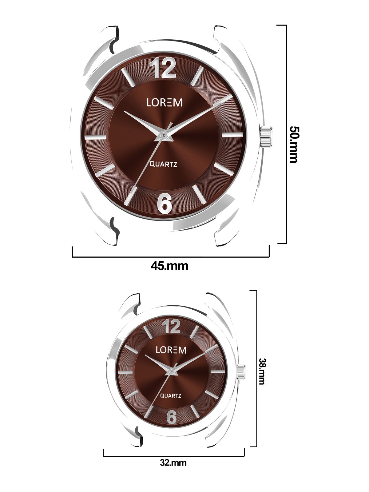 Brown Stylish Dial Analog Watch For Lovely Couple LR79-LR326