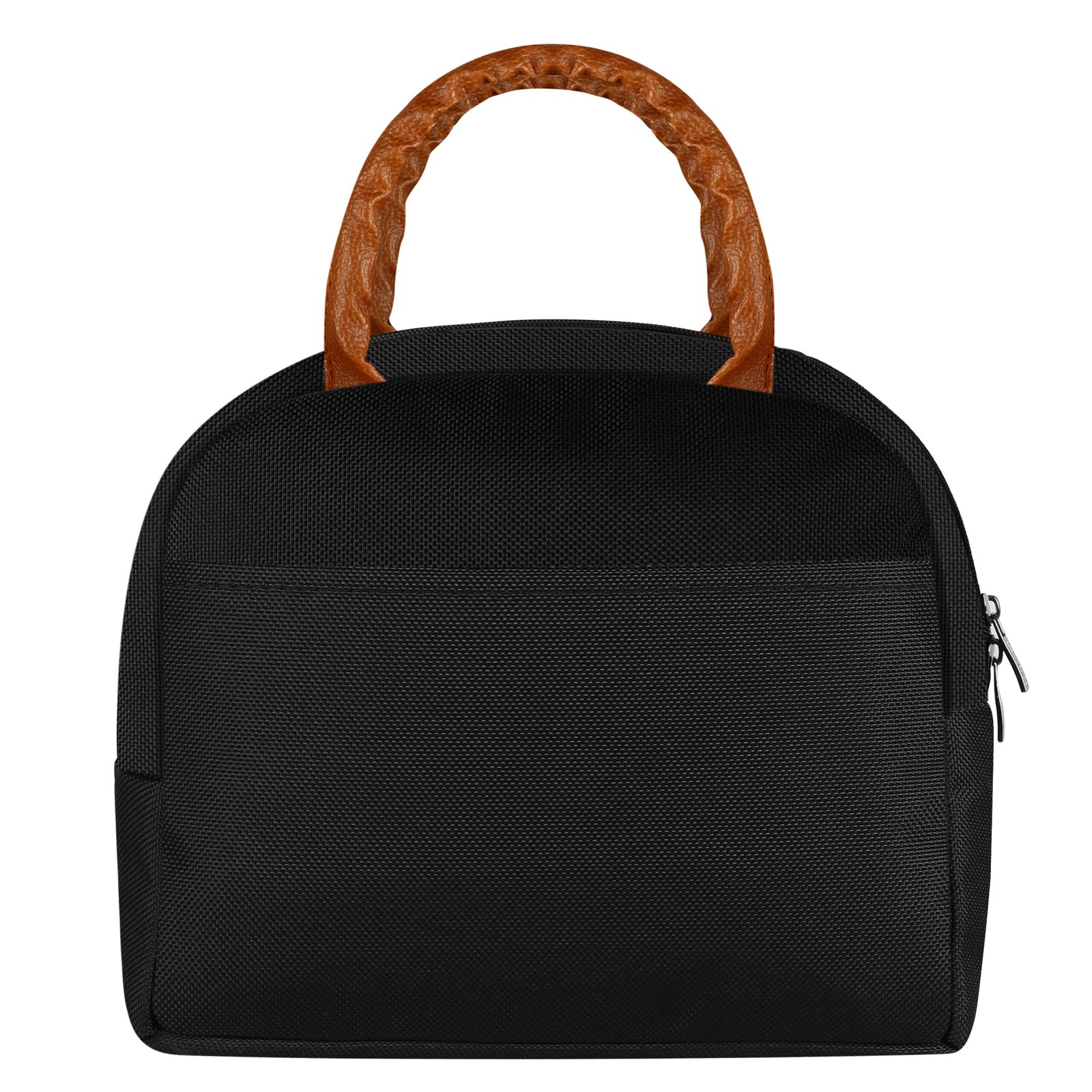 Black PVC Coated Matty Insulated Tiffin bag/Lunch Bag For Men & Women TB22