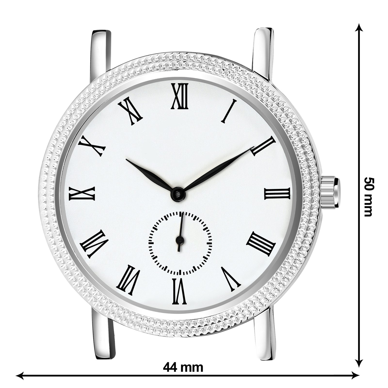 White Chronograph Working / Side Second Analog Watch For Men LR165