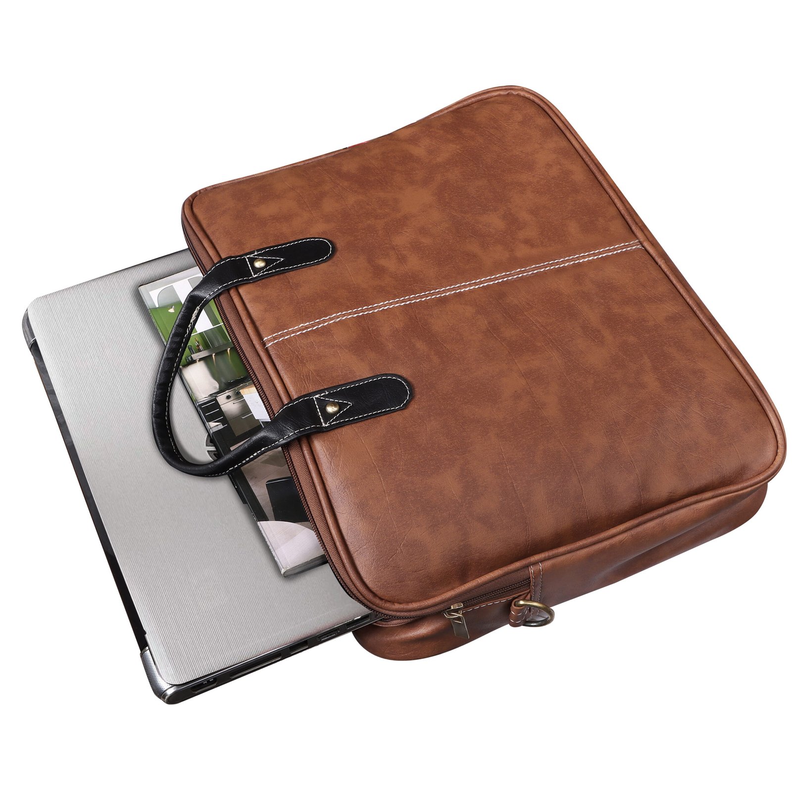 Tan Color faux leather 10L Messenger Bag BG68