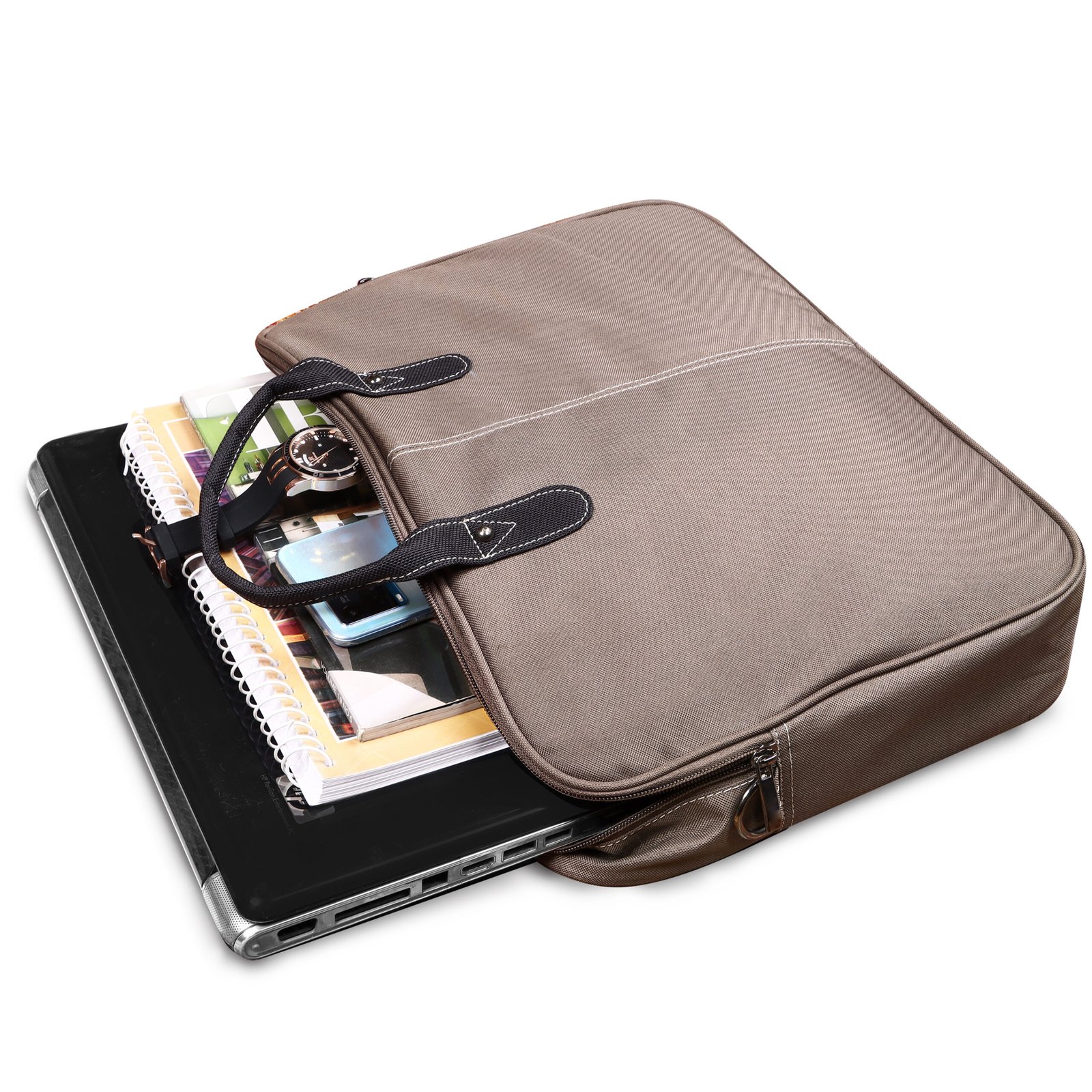 Grey Color PVC Coated Fabric 10L Messenger Bag BG77