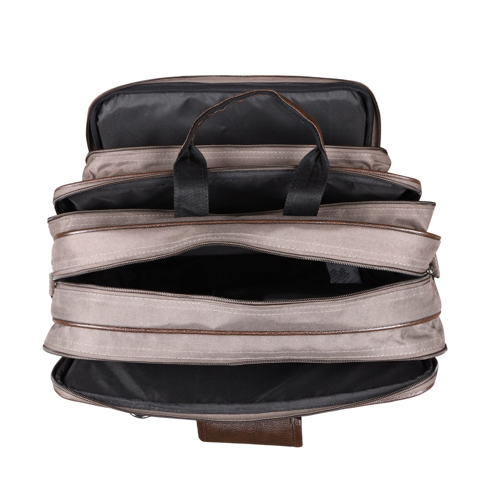 Grey & Brown Color PVC Coated Fabric 28L Messenger Bag BG110