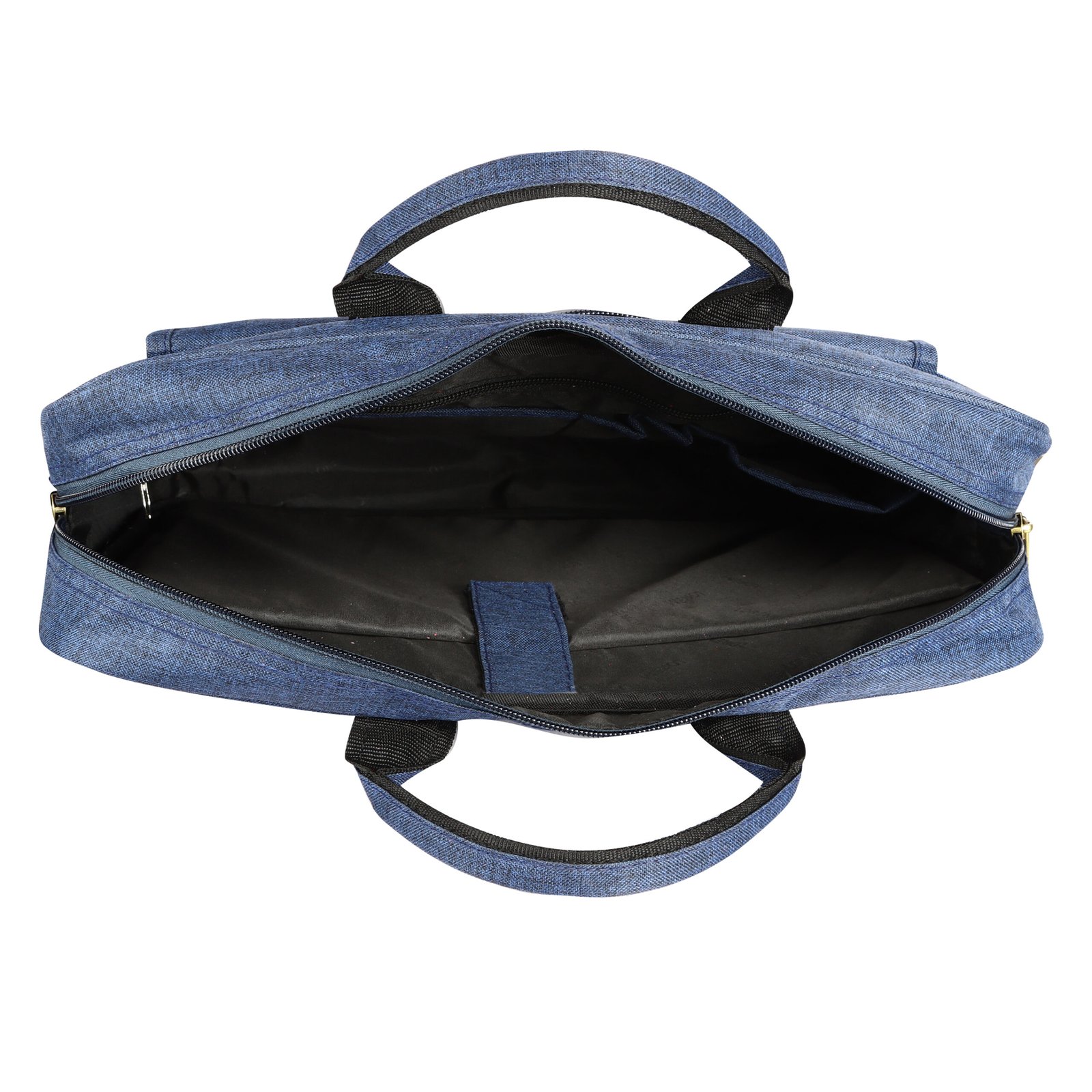 Linen Blue Color Linen fabric 9.44L Messenger Bag BG116