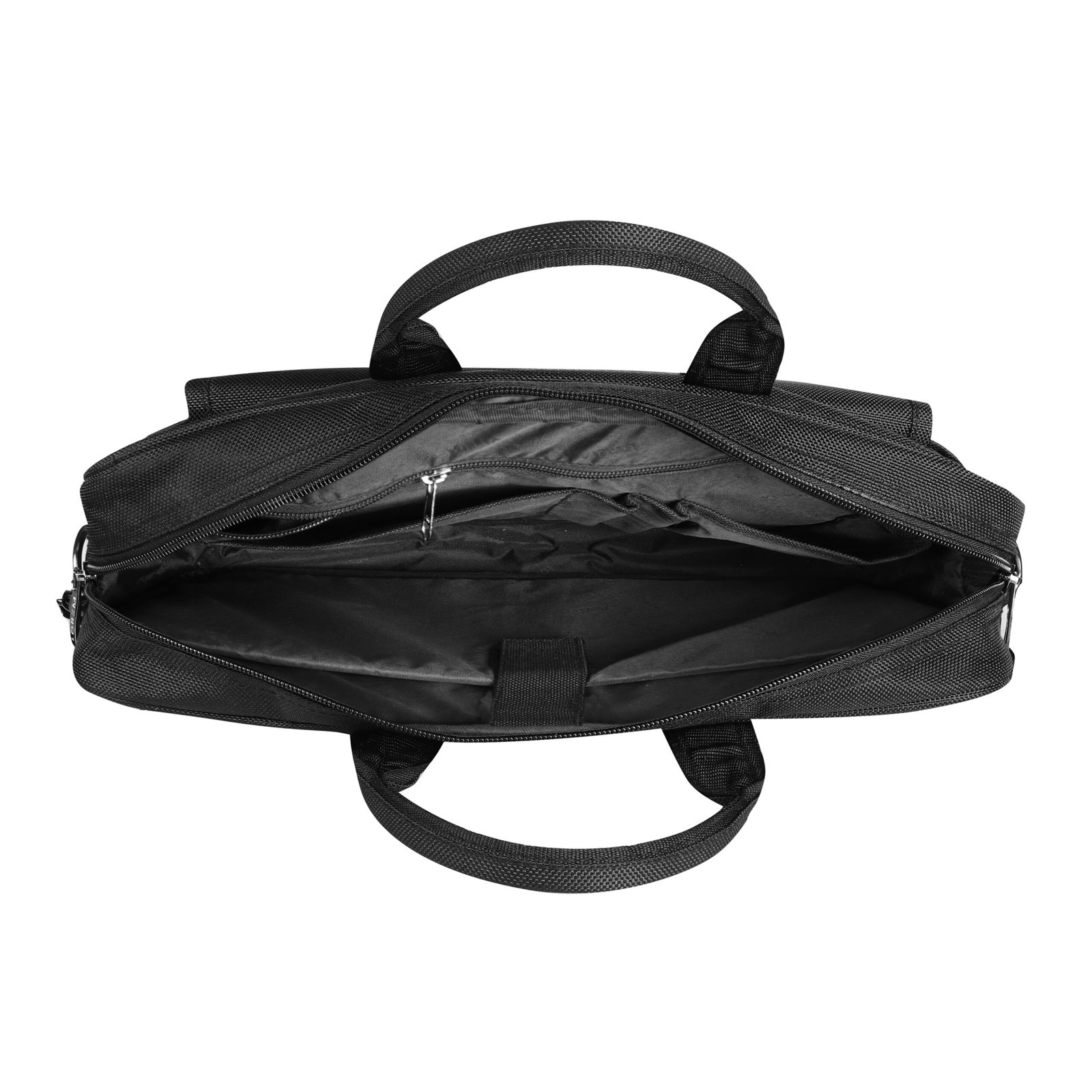 Linen Black Color PVC Coated Fabric 9.44L Messenger Bag BG118