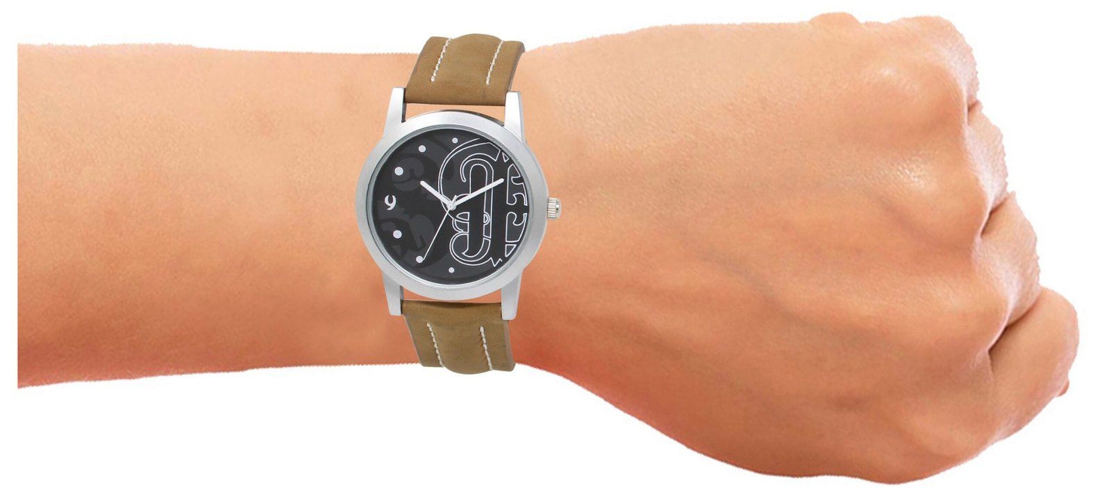 Black Casual Analog Watch For Men LR14