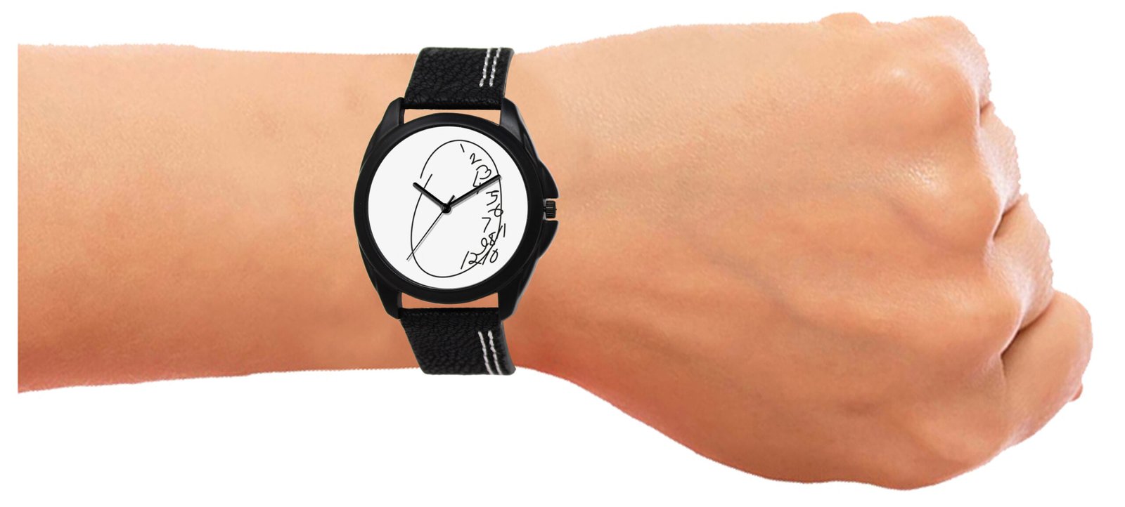 White Attrective Analog Watch For Men LR55