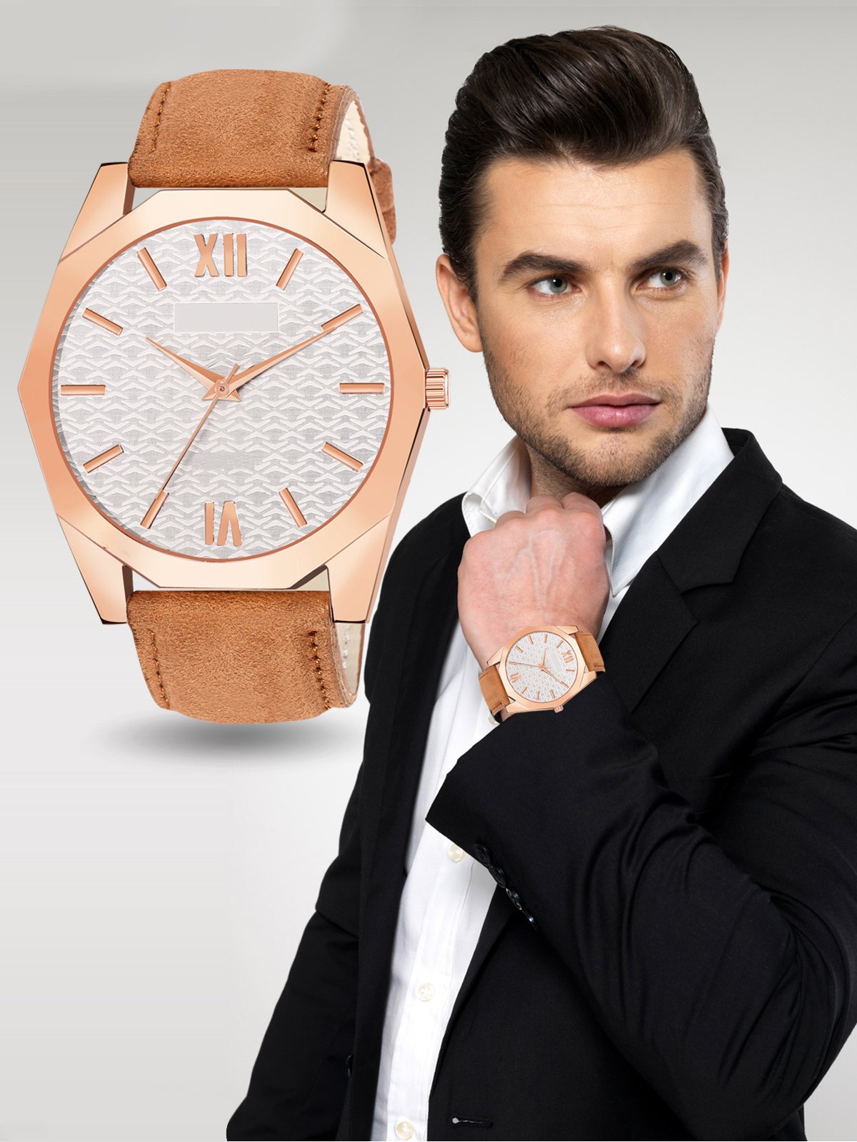White Fancy Casual Watch For Men LR84
