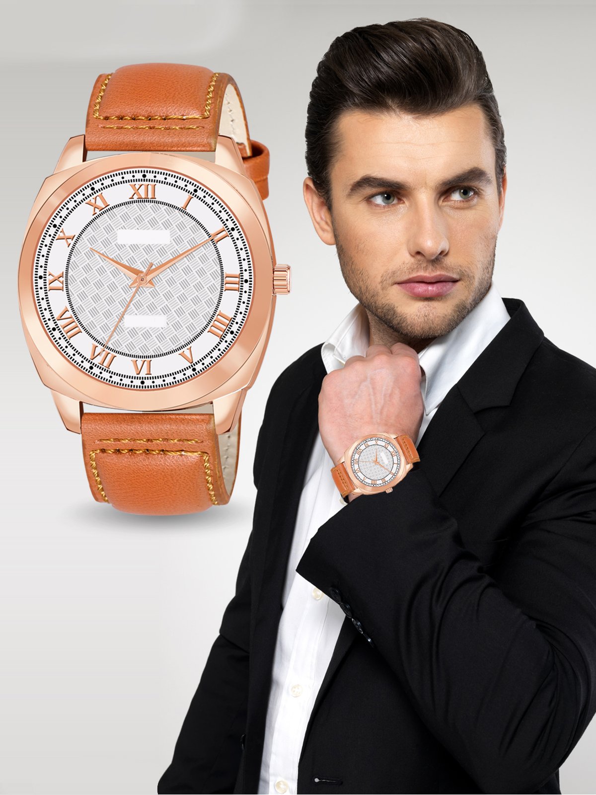 White Fancy Casual Watch For Men LR90