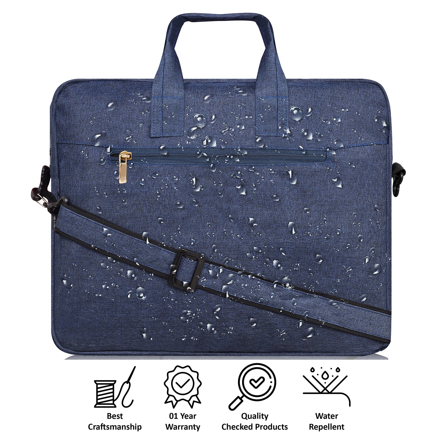 Blue Color Linen 10L Messenger Bag BG29