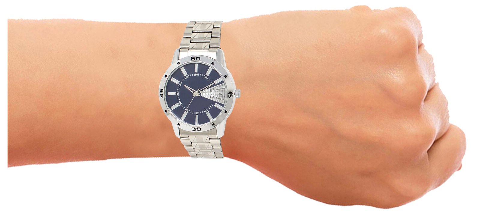 Blue Day Date Analog Watch For Men LR102