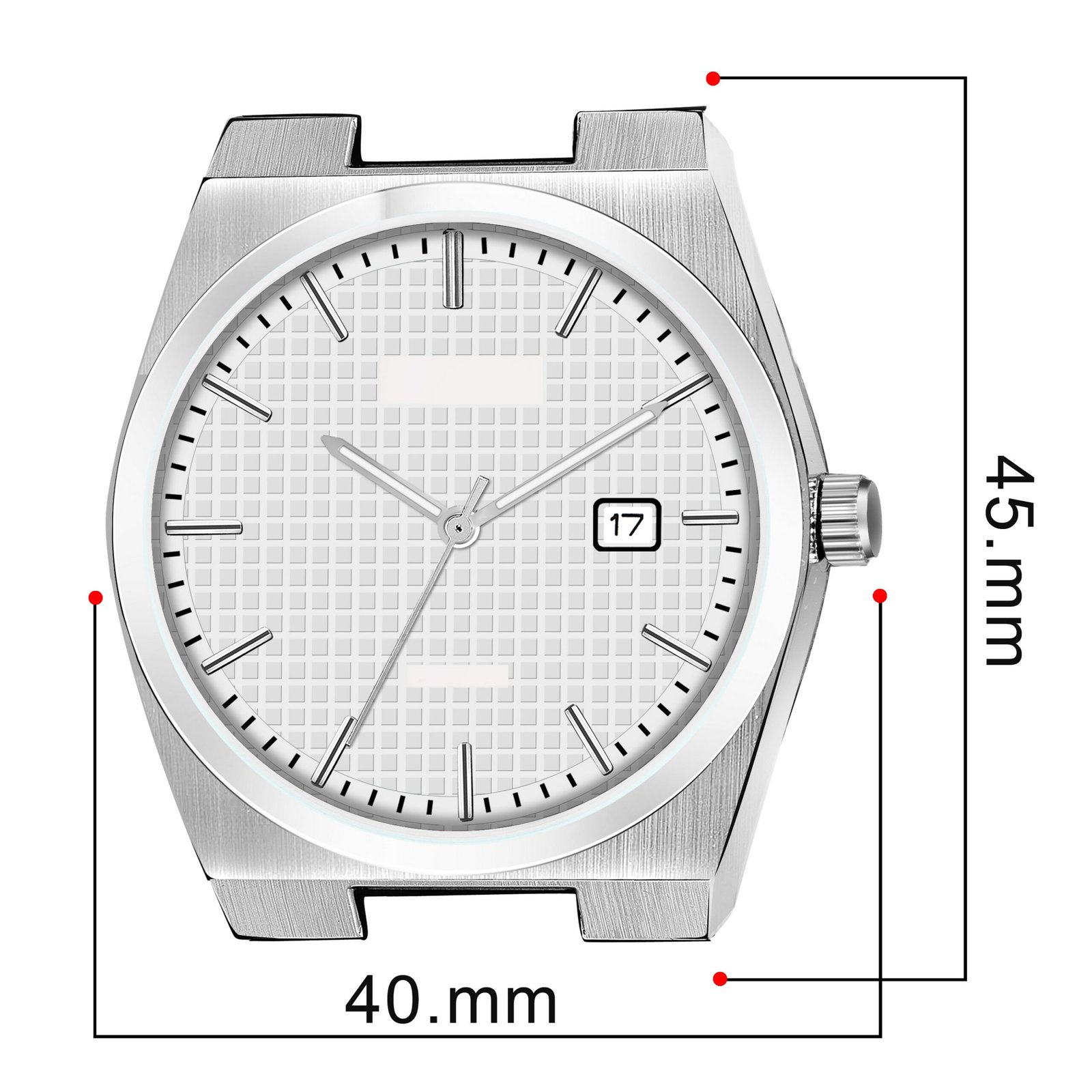 White Dial Date Function Analog Watch For Men LR162