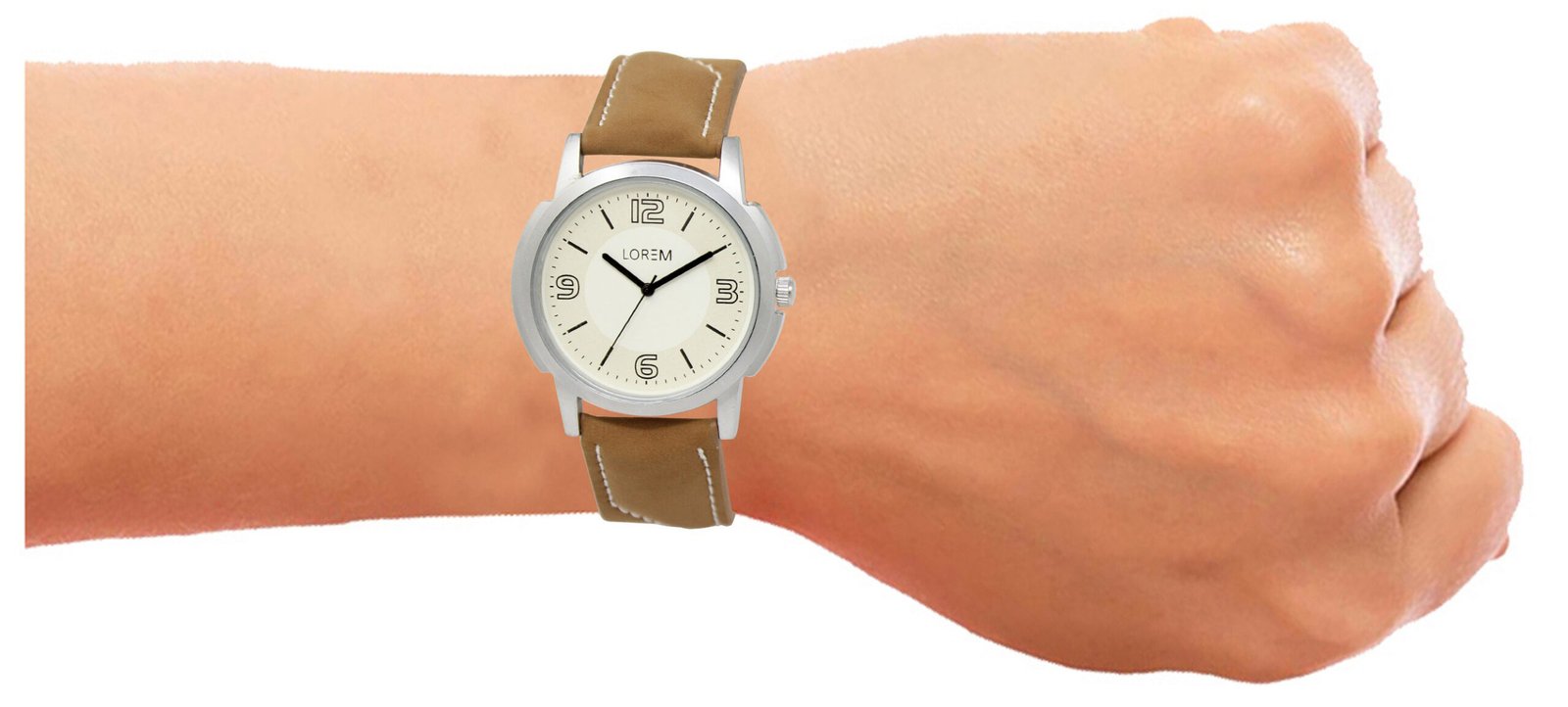 White Casual Analog Watch For Men LR16