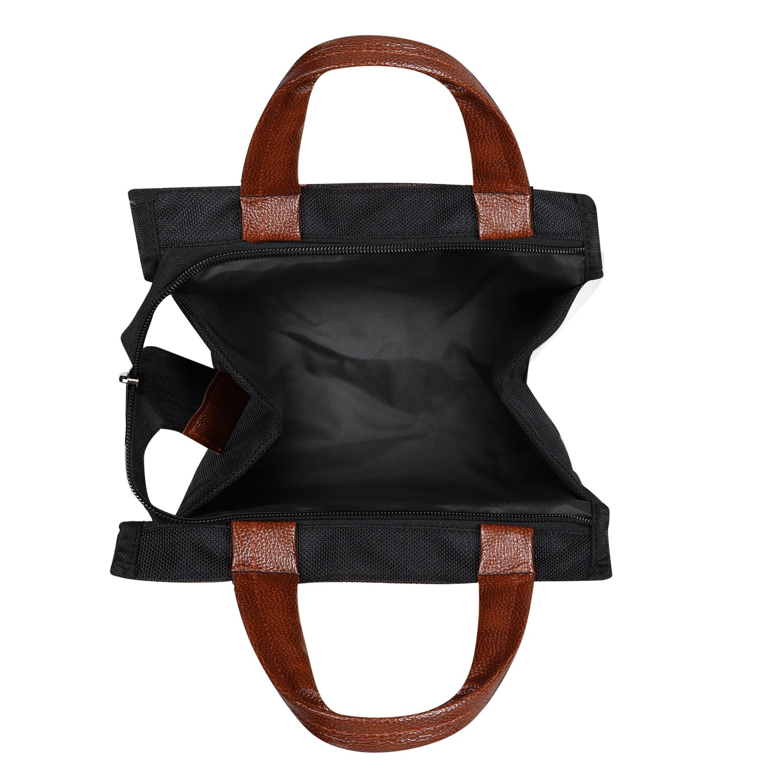 Black PVC Coated Matty Insulated Tiffin Bag TB11