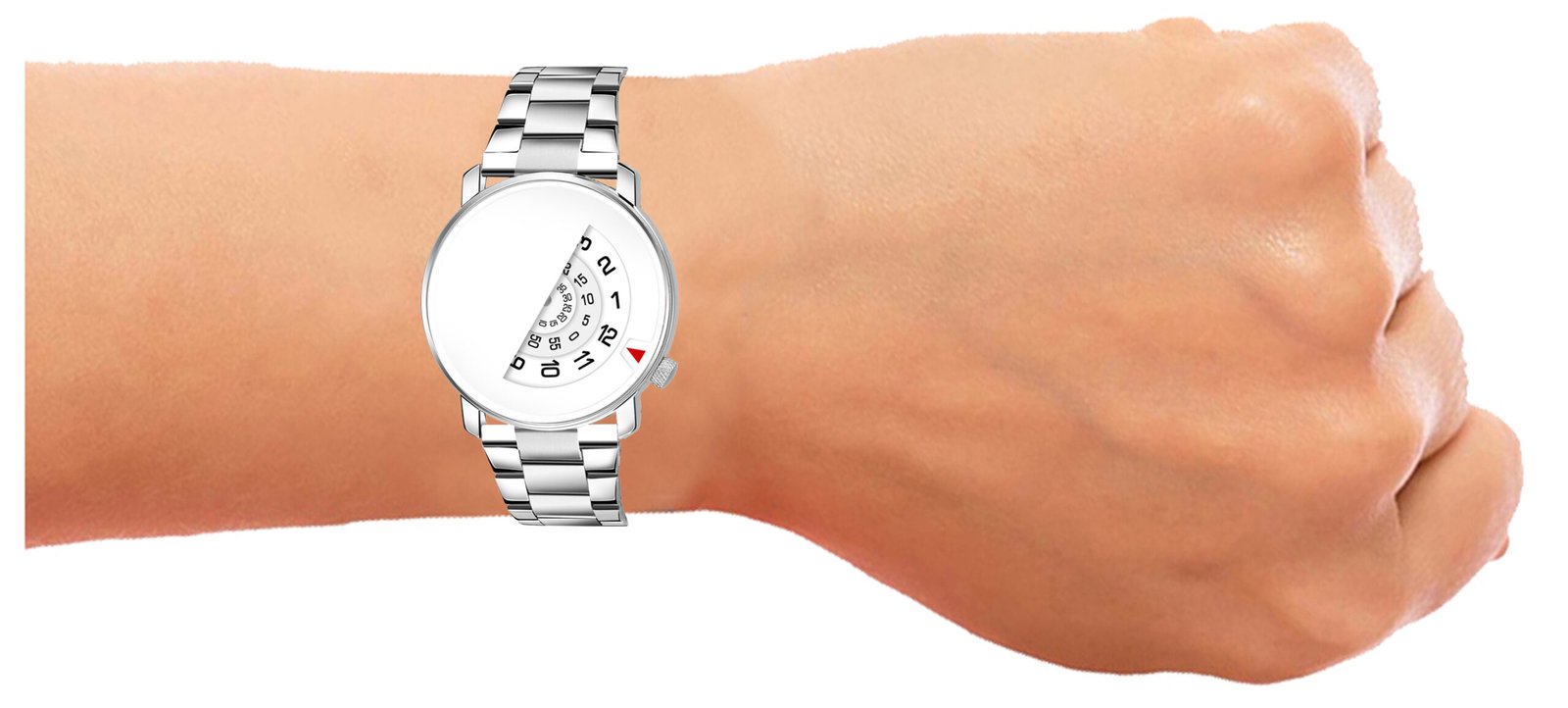 White Attrective Analog Watch For Men LR106