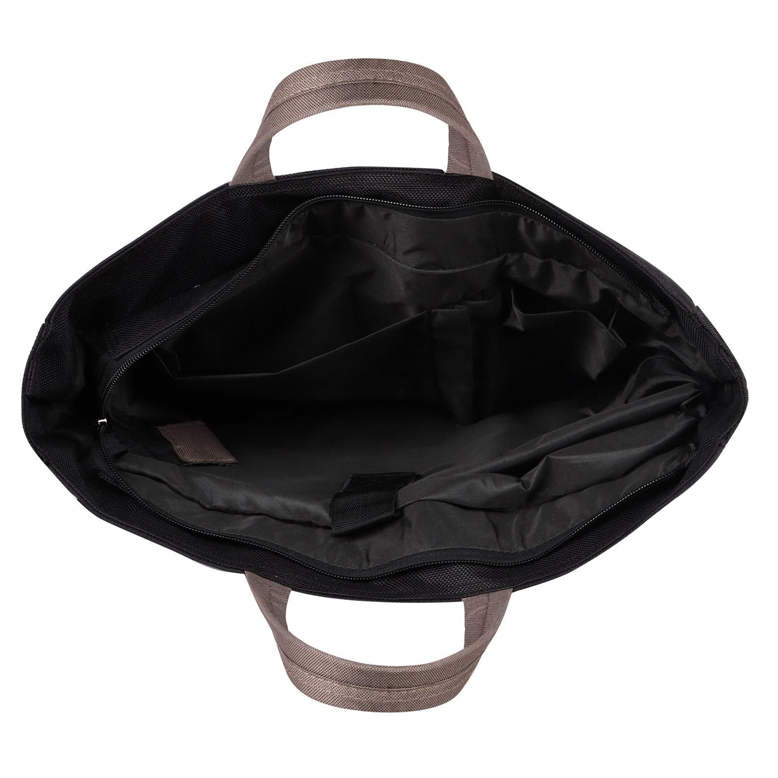 Black Color Linen fabric 10L Messenger Bag BG89