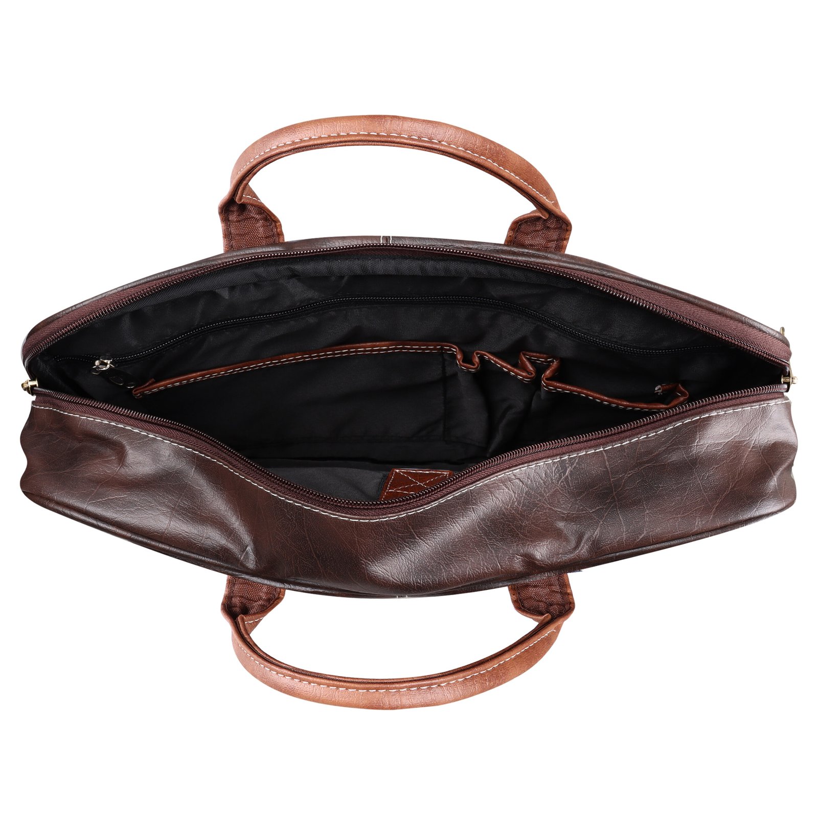 Brown Color faux leather 10L Messenger Bag BG72