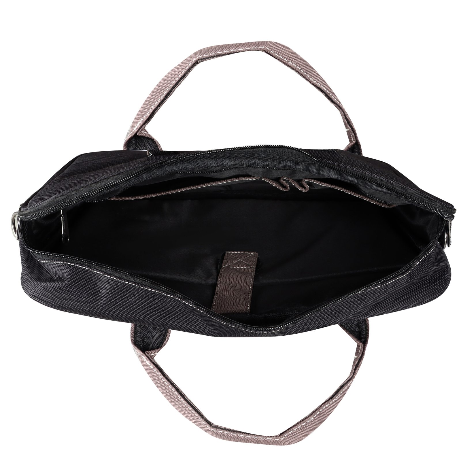 Black Color PVC Coated Fabric 10L Messenger Bag BG76