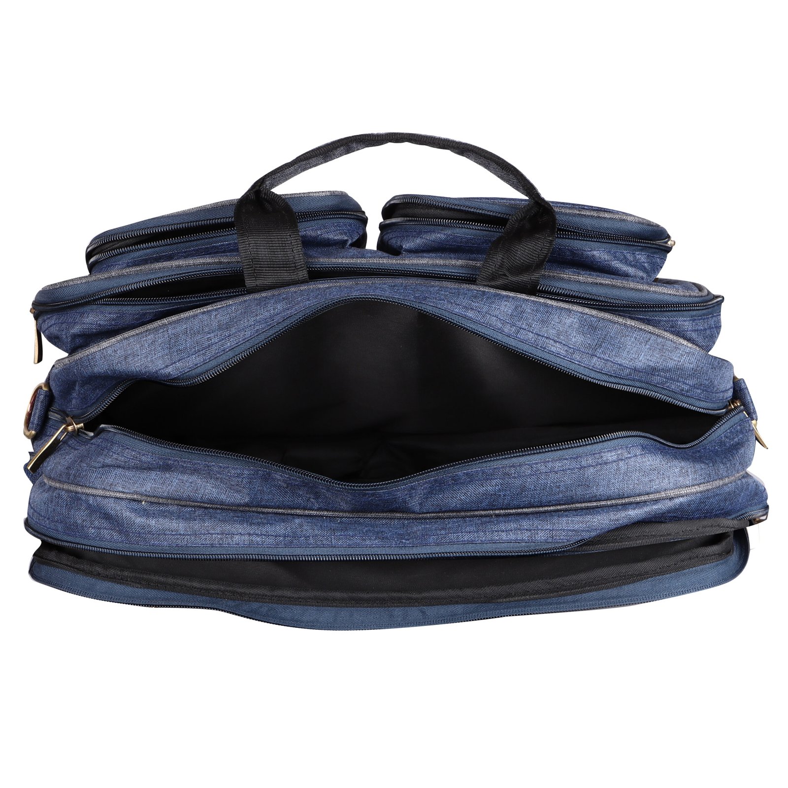 Blue & Grey Color Linen fabric 28L Messenger Bag BG99