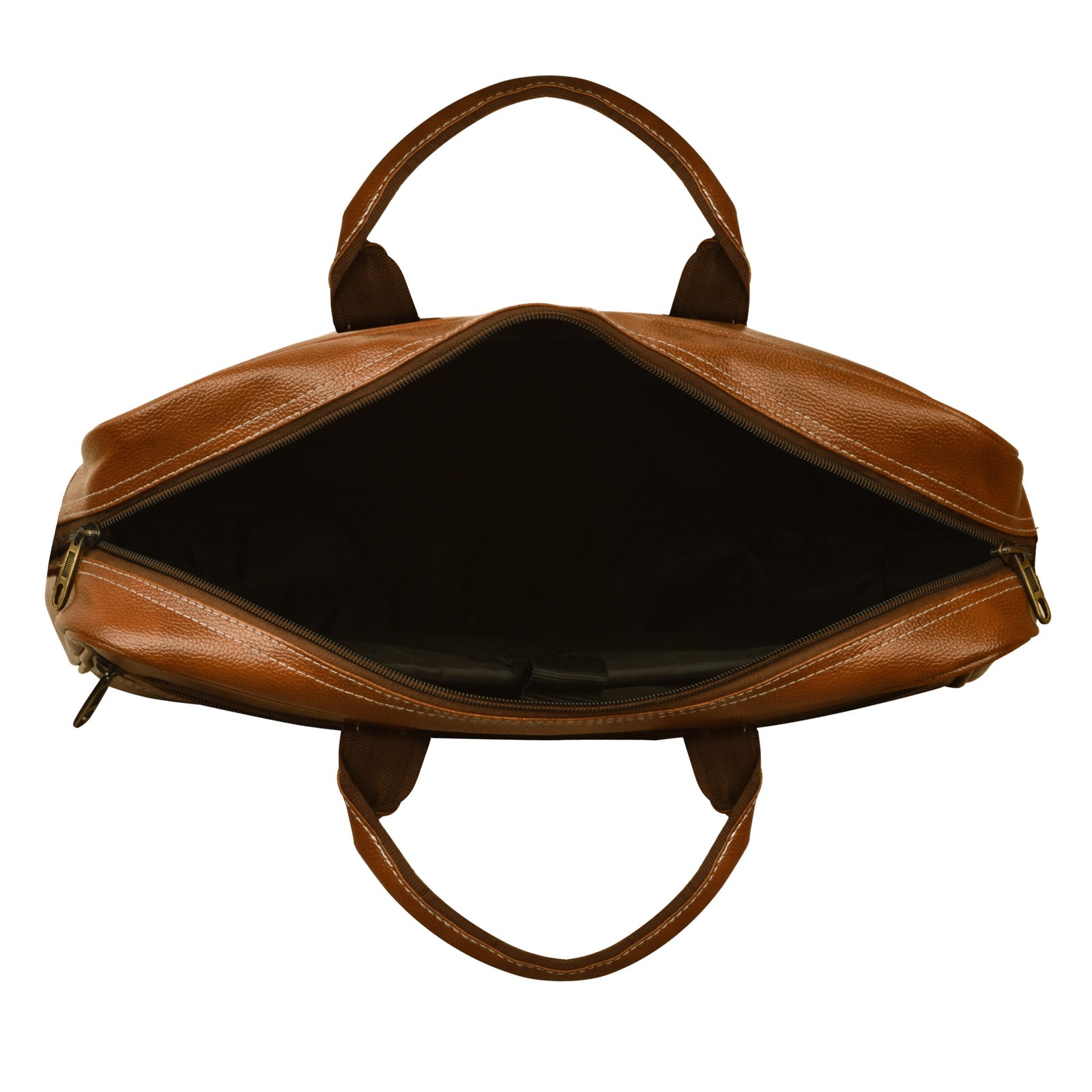 Tan Color Faux Leather 10L Messenger Bag BG15