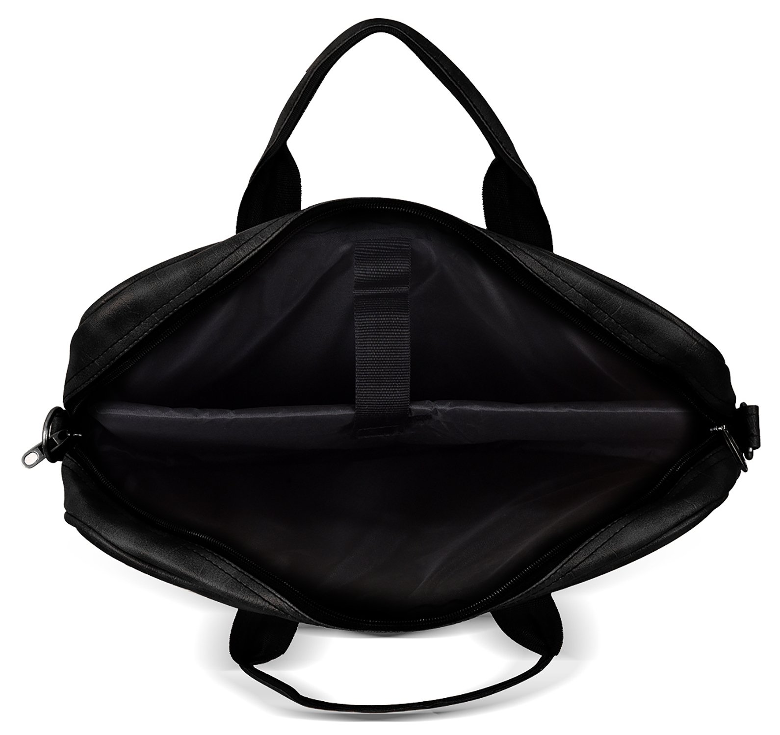 Black Color Faux Leather 10L Messenger Bag BG17