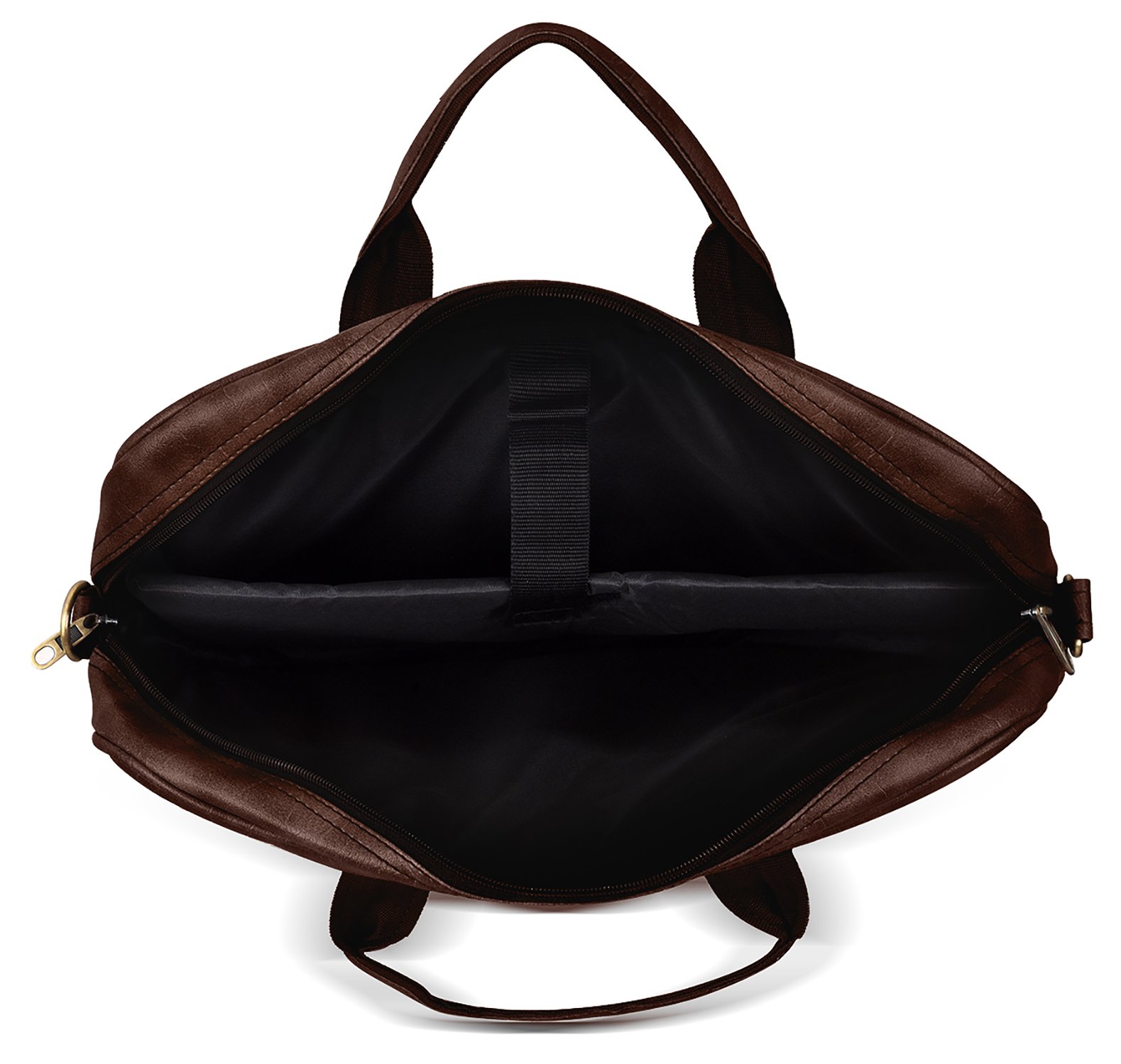 Brown Color Faux Leather 10L Messenger Bag BG18