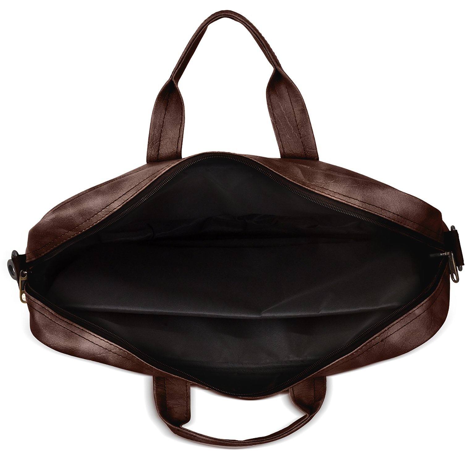 Brown Color Faux Leather 10L Messenger Bag BG28