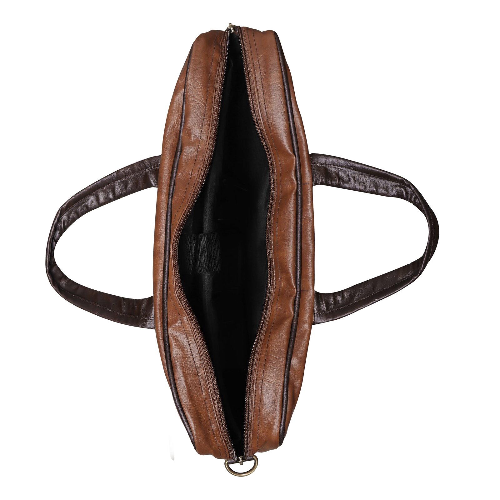 Tan Color Faux Leather 10L Messenger Bag BG53