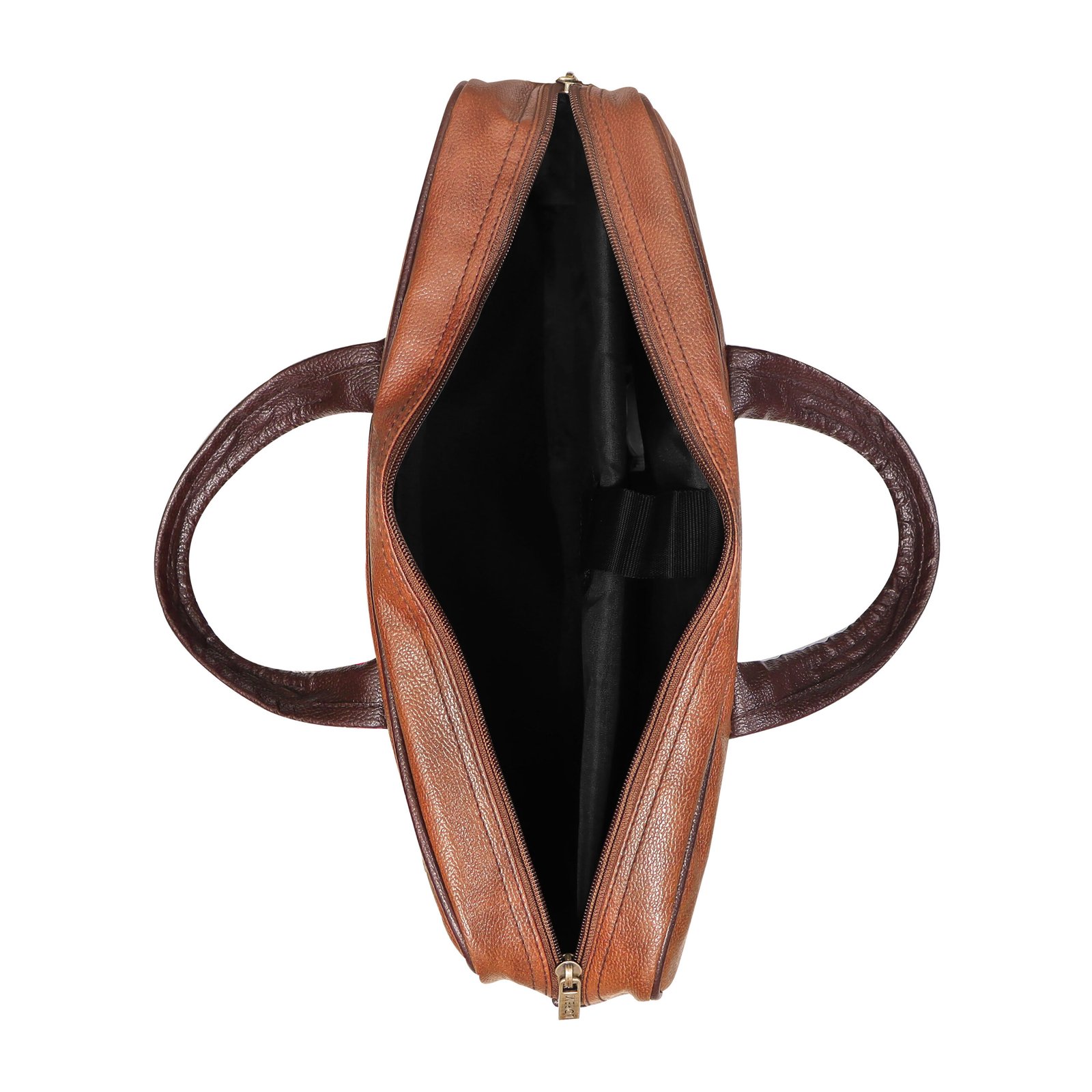 Tan Color Faux Leather 10L Messenger Bag BG54