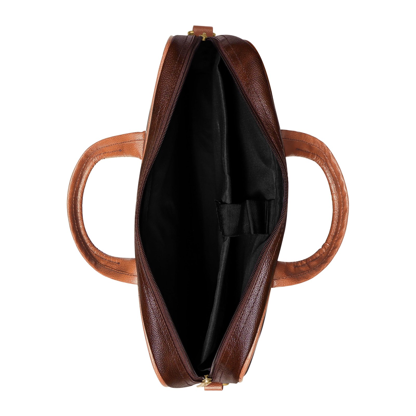 Brown Color Faux Leather 10L Messenger Bag BG55