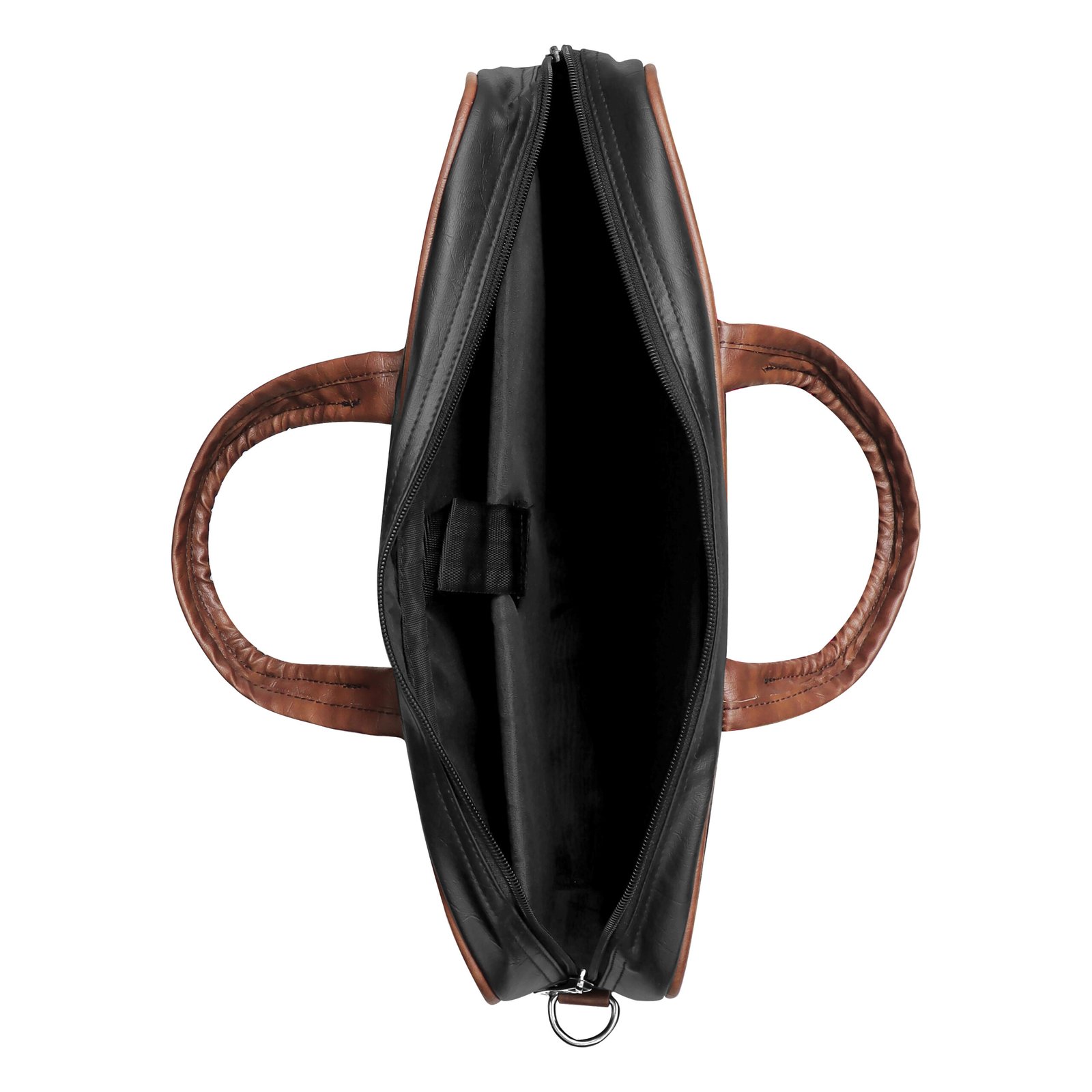 Black Color Faux Leather 10L Messenger Bag BG56