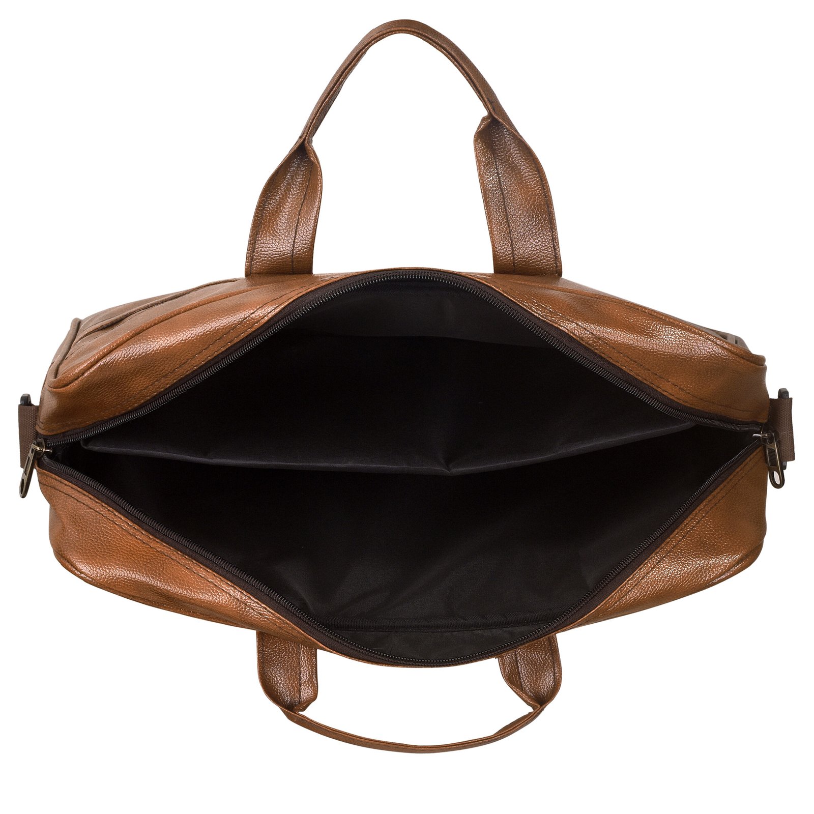 Tan Color Faux Leather 10L Messenger Bag BG10