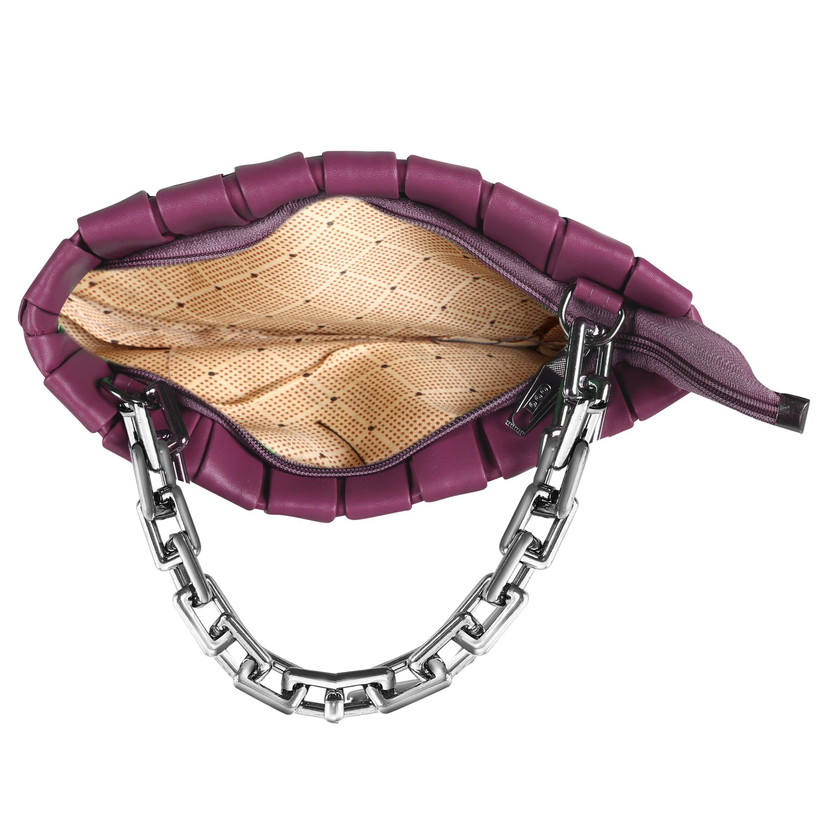 Purple Designer Faux Leather Handbag HB32