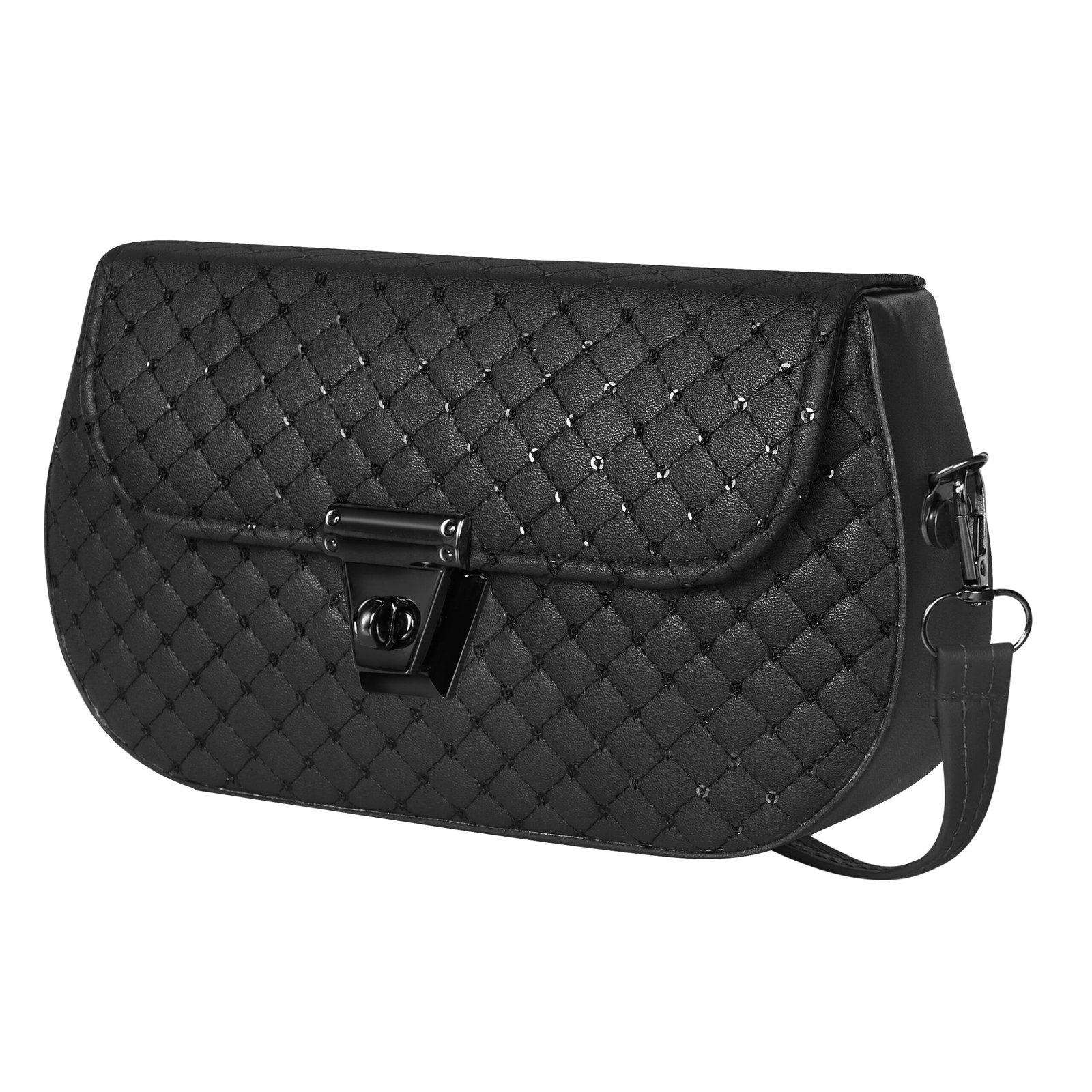 Black Designer Faux Leather Handbag HB52