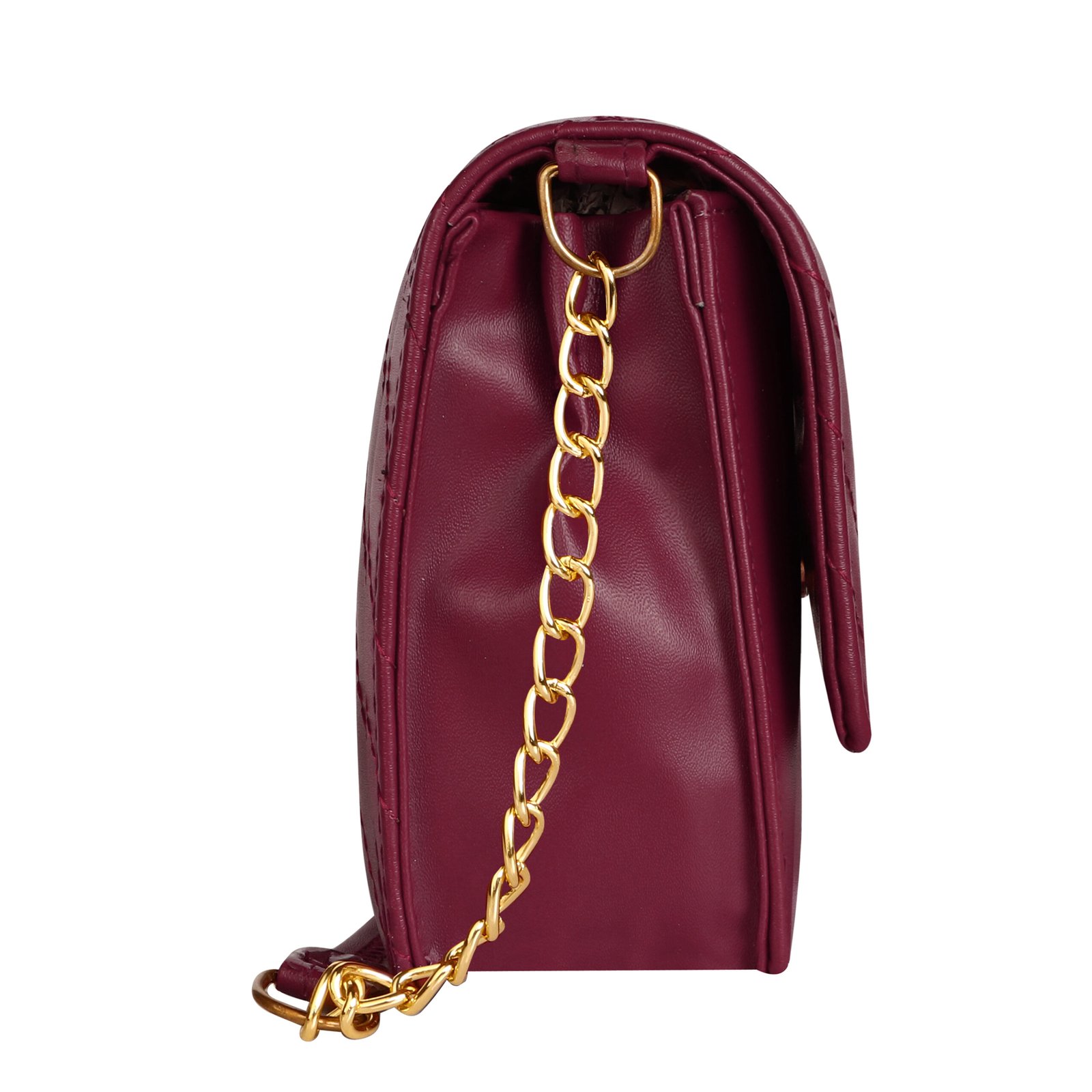 Maroon Designer Faux Leather Handbag HB38