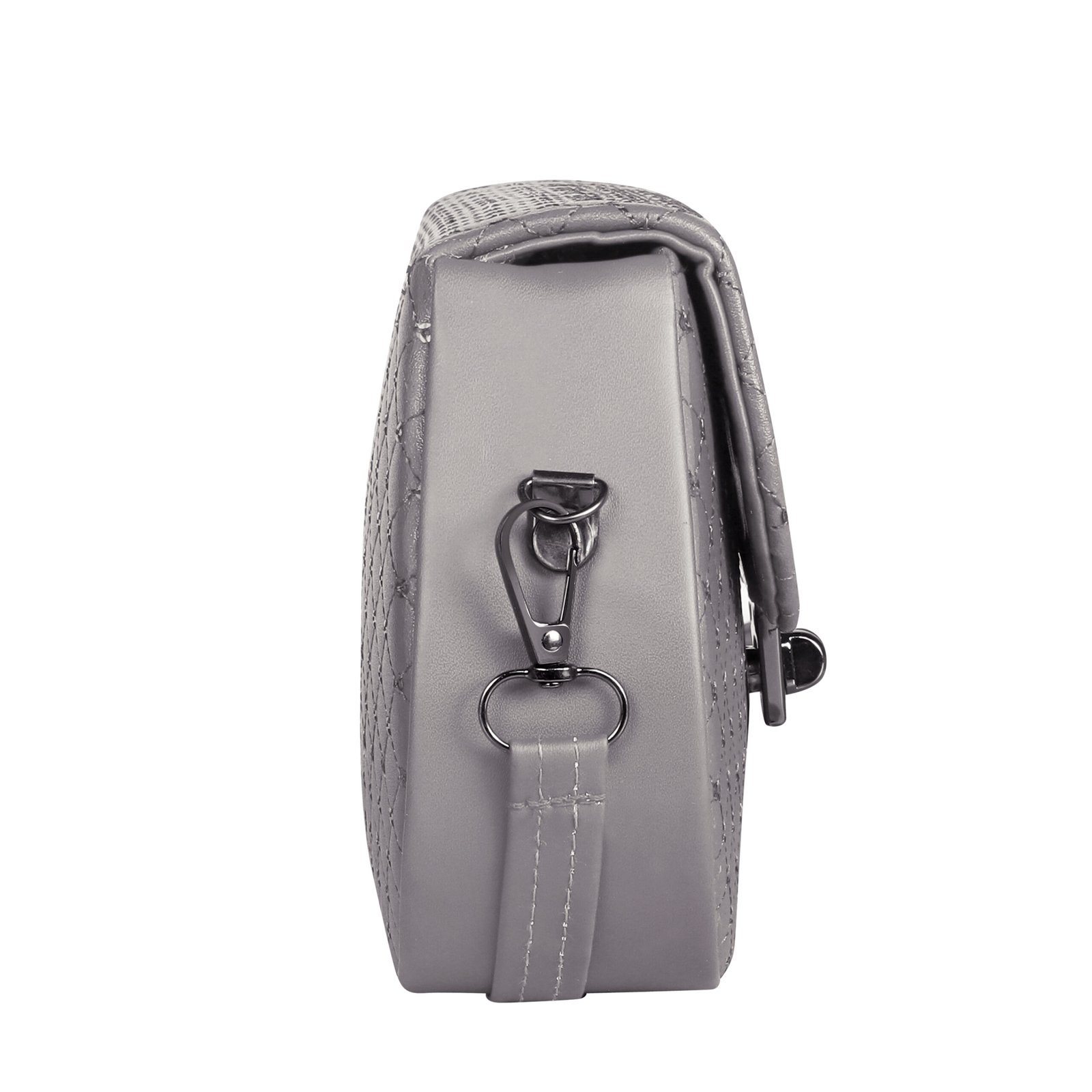 Grey Designer Faux Leather Handbag HB54