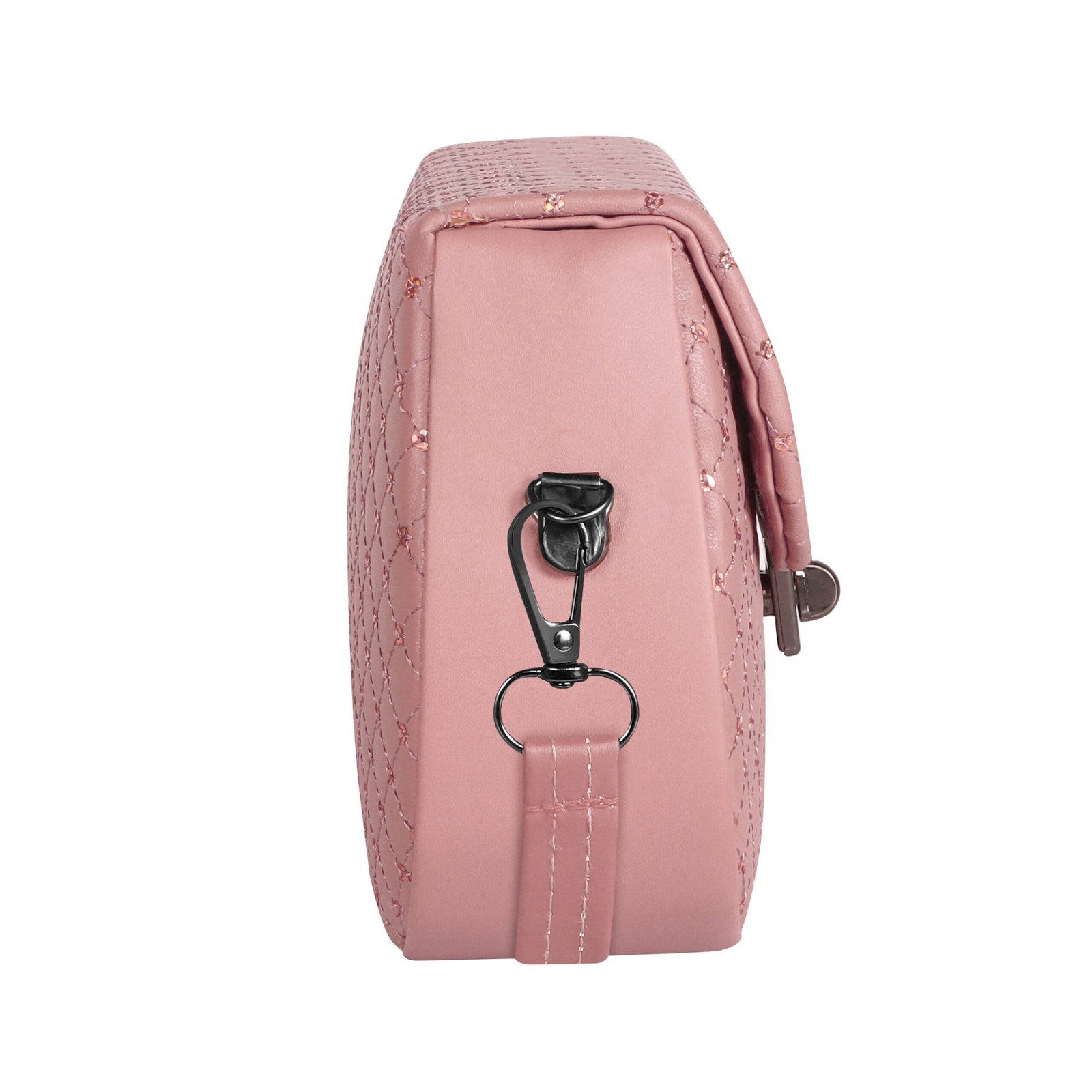 Peach Designer Faux Leather Handbag HB56