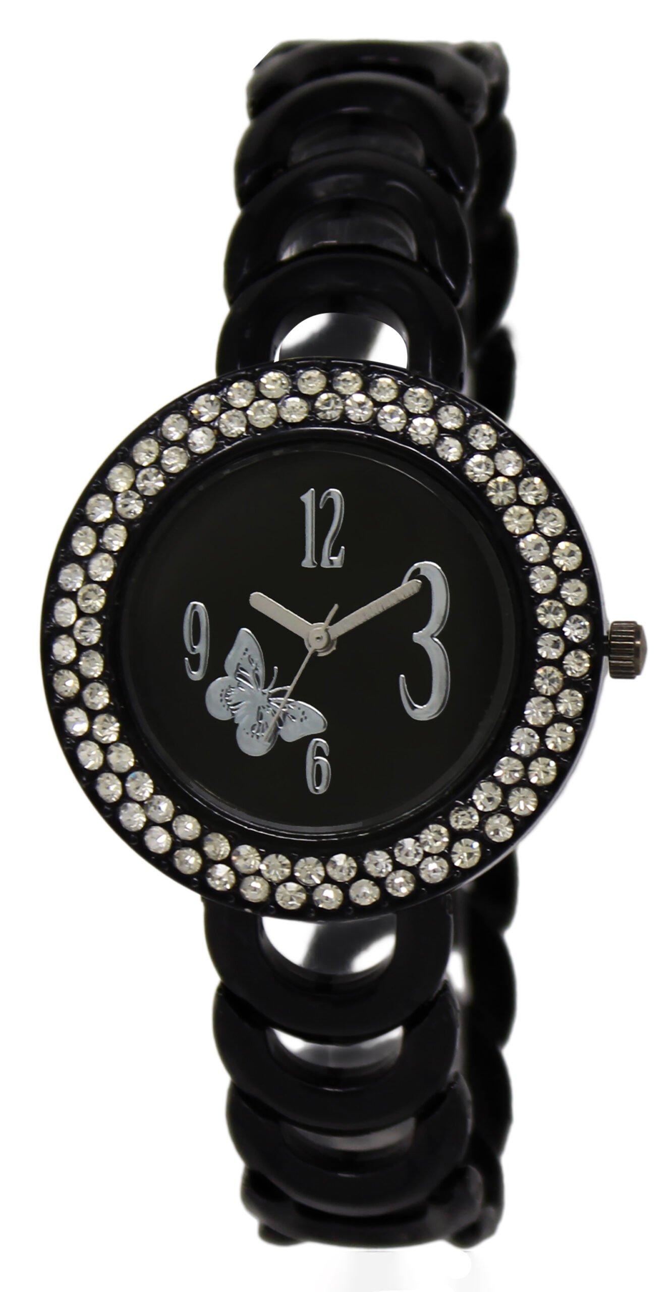 Black Butterfly Analog Watch For Women LR201