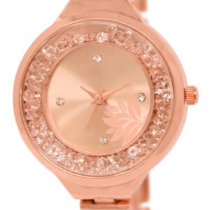 Rose Gold Fancy Analog Watch For Women LR225