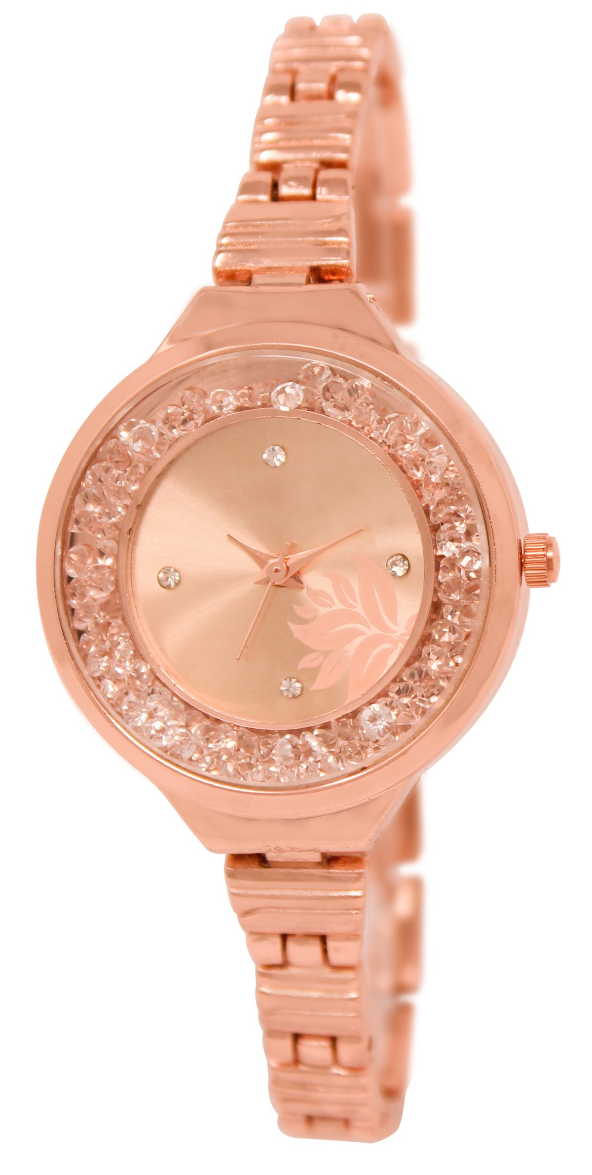 Rose Gold Fancy Analog Watch For Women LR225