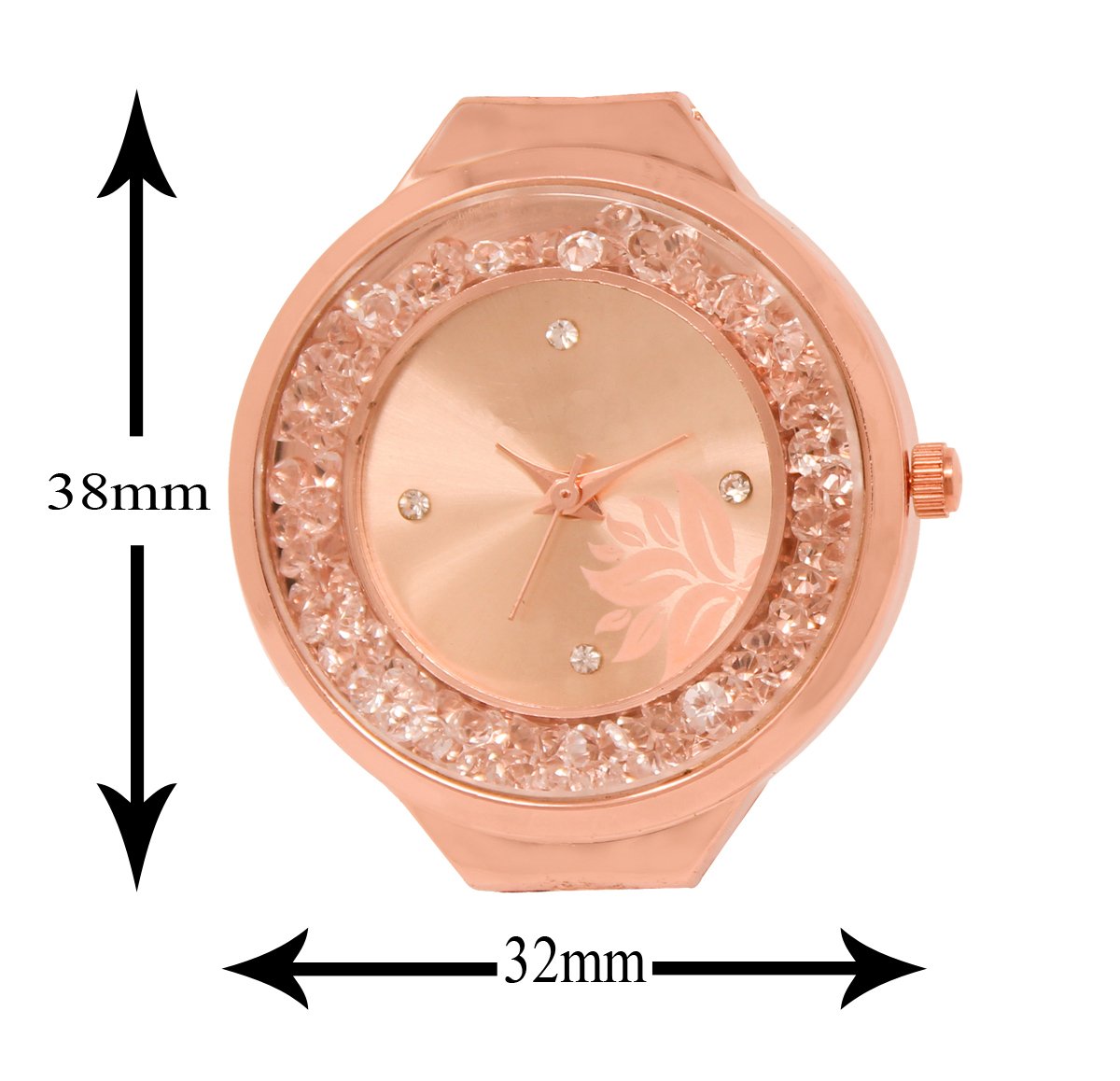 Rose Gold Fancy Analog Watch For Women LR225